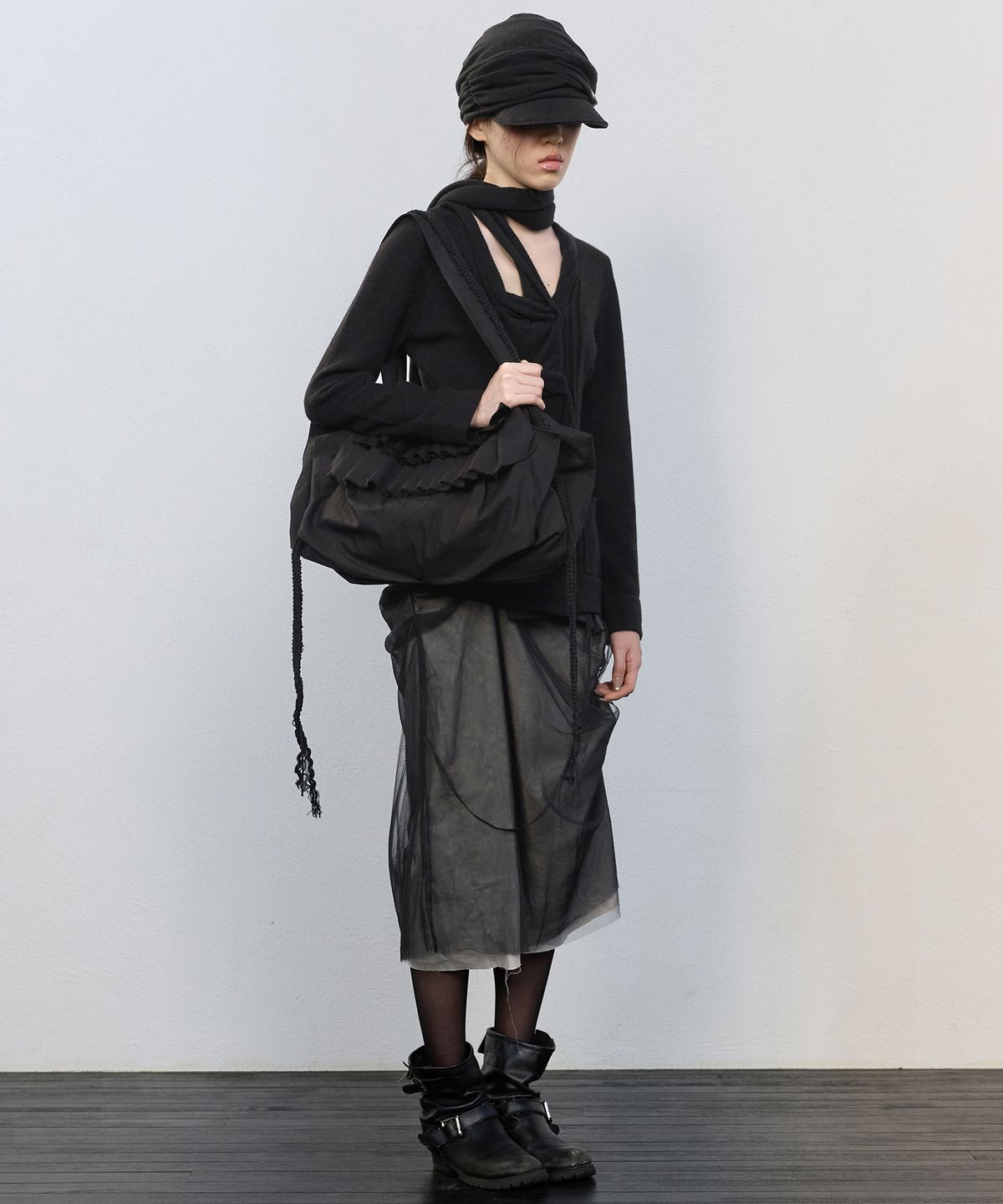 플레어업(FLAREUP) 2.Soyo Asymmetrical Cap (FL-744_Black)