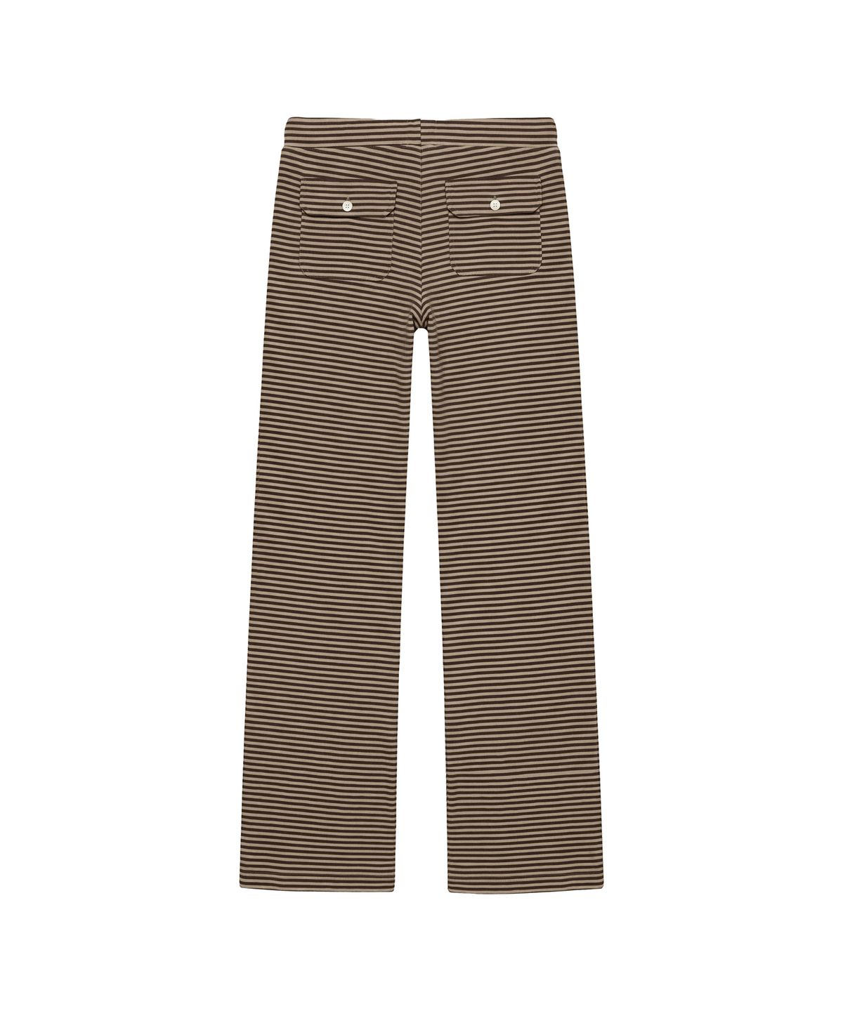 파시온(PASION) 마고 로우라이즈 스트라이프 팬츠_베이지 & 브라운 Margo Low-Rise Stripe Pants_Beige & Brown