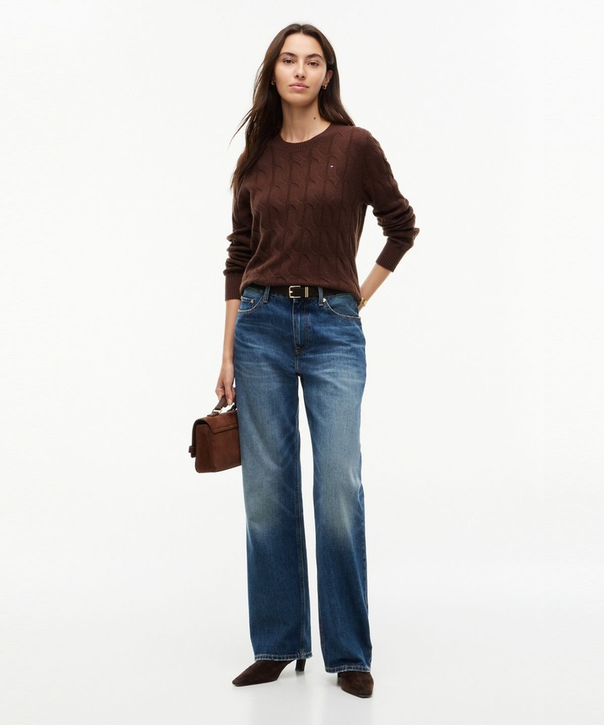 타미힐피거(TOMMY HILFIGER) 소프트 케이블 크루넥 스웨터 (T22G7KTO080WT1GV0)