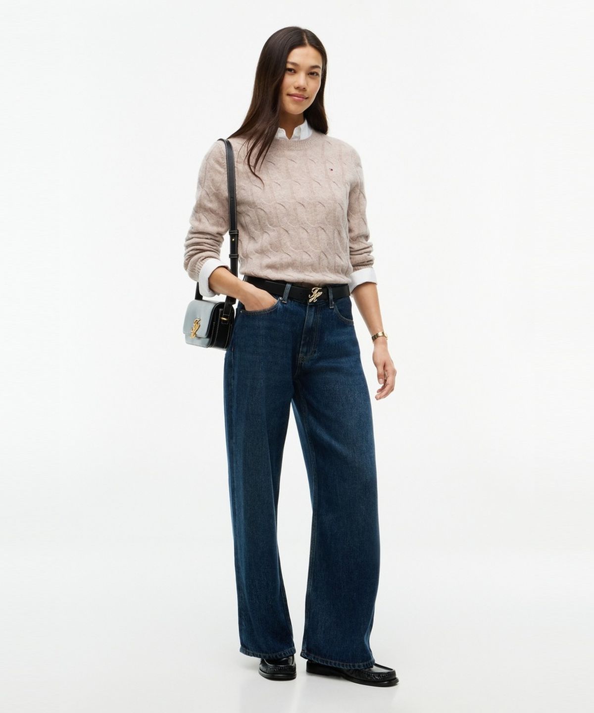 타미힐피거(TOMMY HILFIGER) 소프트 케이블 크루넥 스웨터 (T22G7KTO080WT1HH0)