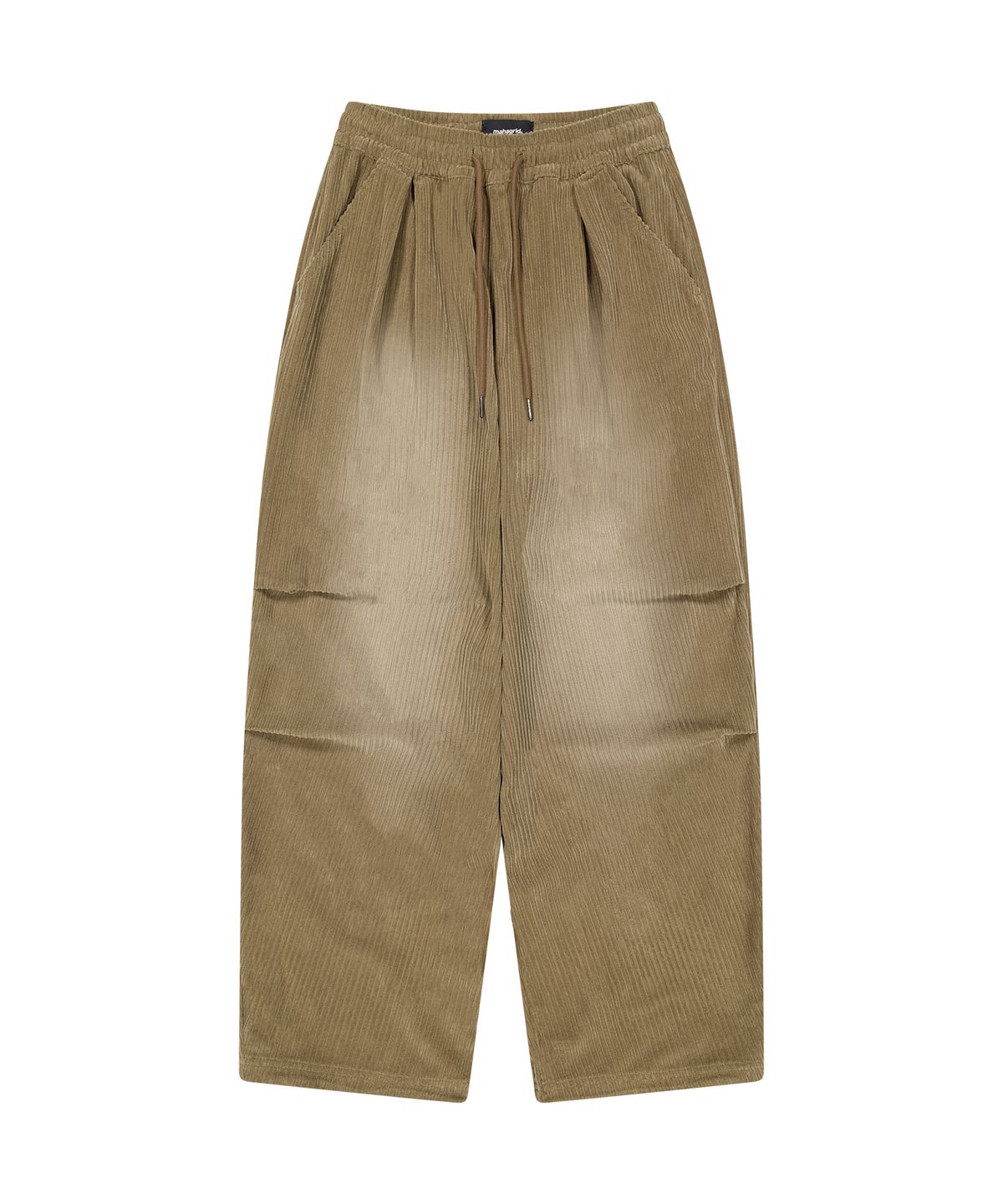마하그리드(MAHAGRID) BRUSHED WIDE CORDUROY PANTS[BROWN]