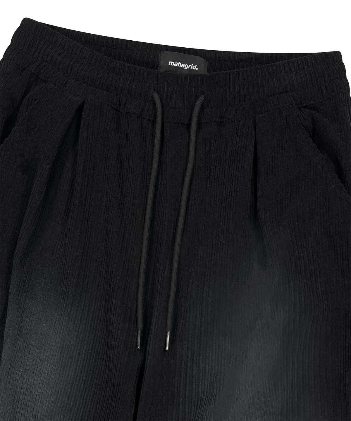 마하그리드(MAHAGRID) BRUSHED WIDE CORDUROY PANTS[BLACK]