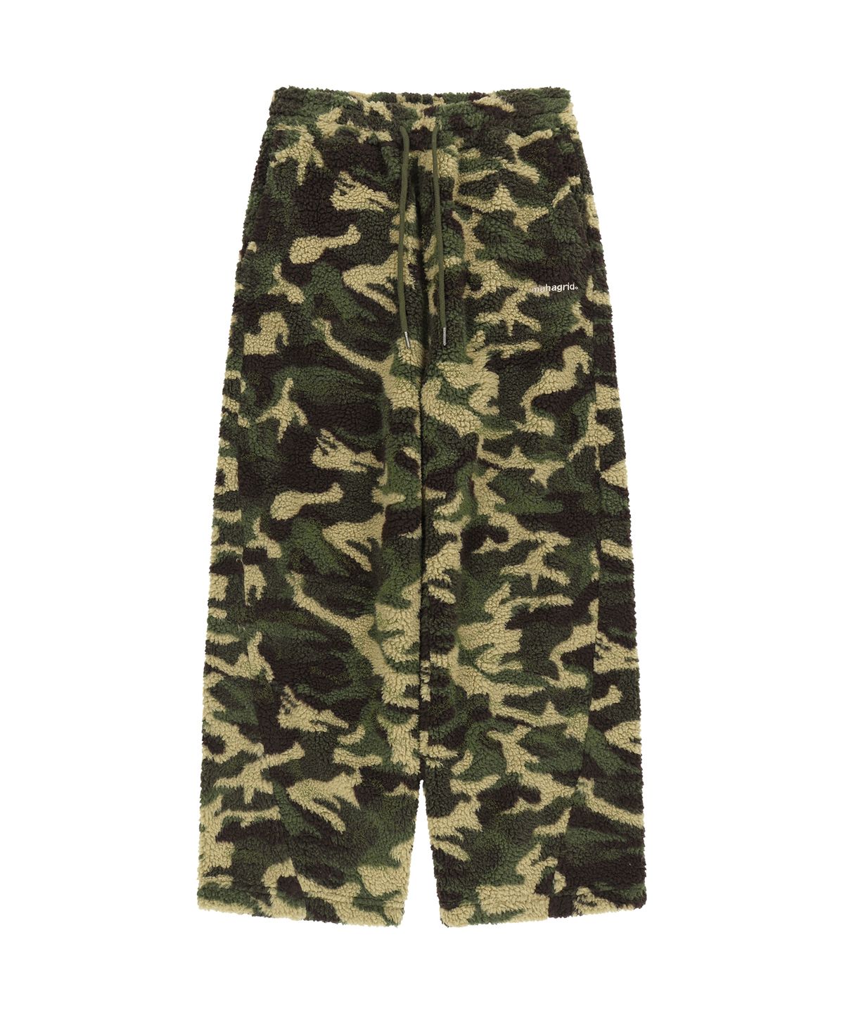 마하그리드(MAHAGRID) CAMO WIDE FLEECE PANTS[GREEN]