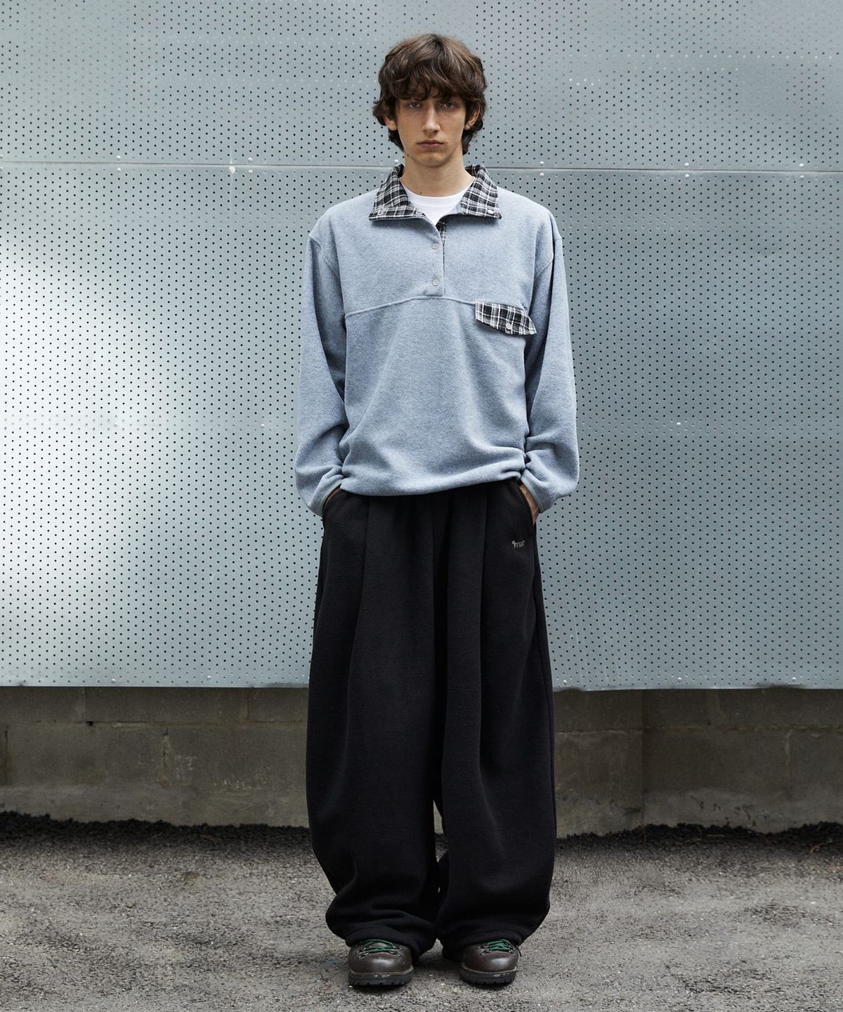 마하그리드(MAHAGRID) MAH FLEECE PANTS[BLACK]