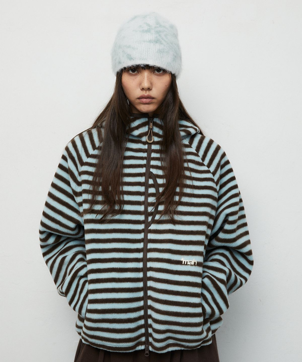 마하그리드(MAHAGRID) HAIRY SOLAR BEANIE[IVORY]