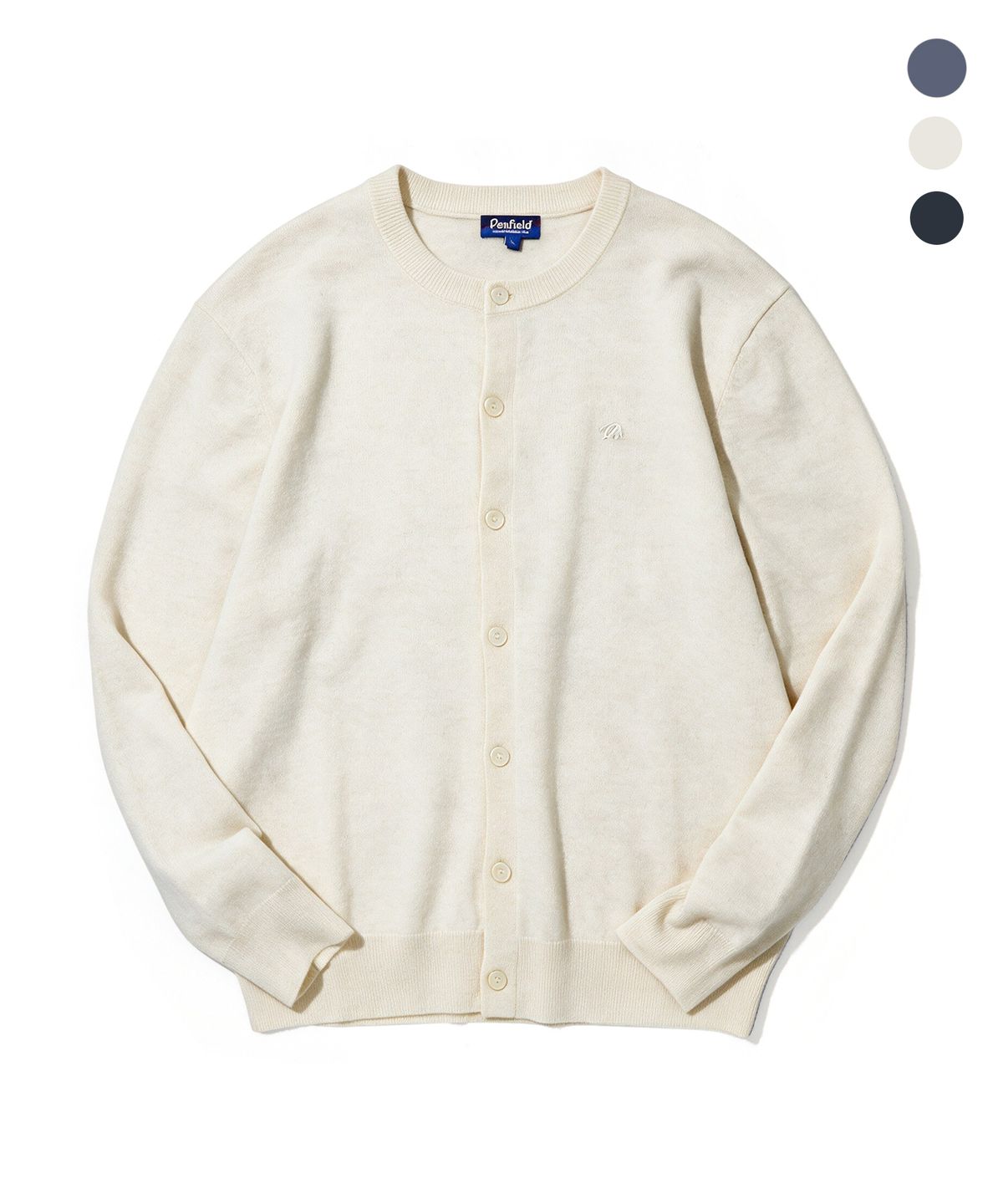 펜필드(PENFIELD) [PF]울100 에센셜 라운드넥 니트 가디건_FS3NJ01U