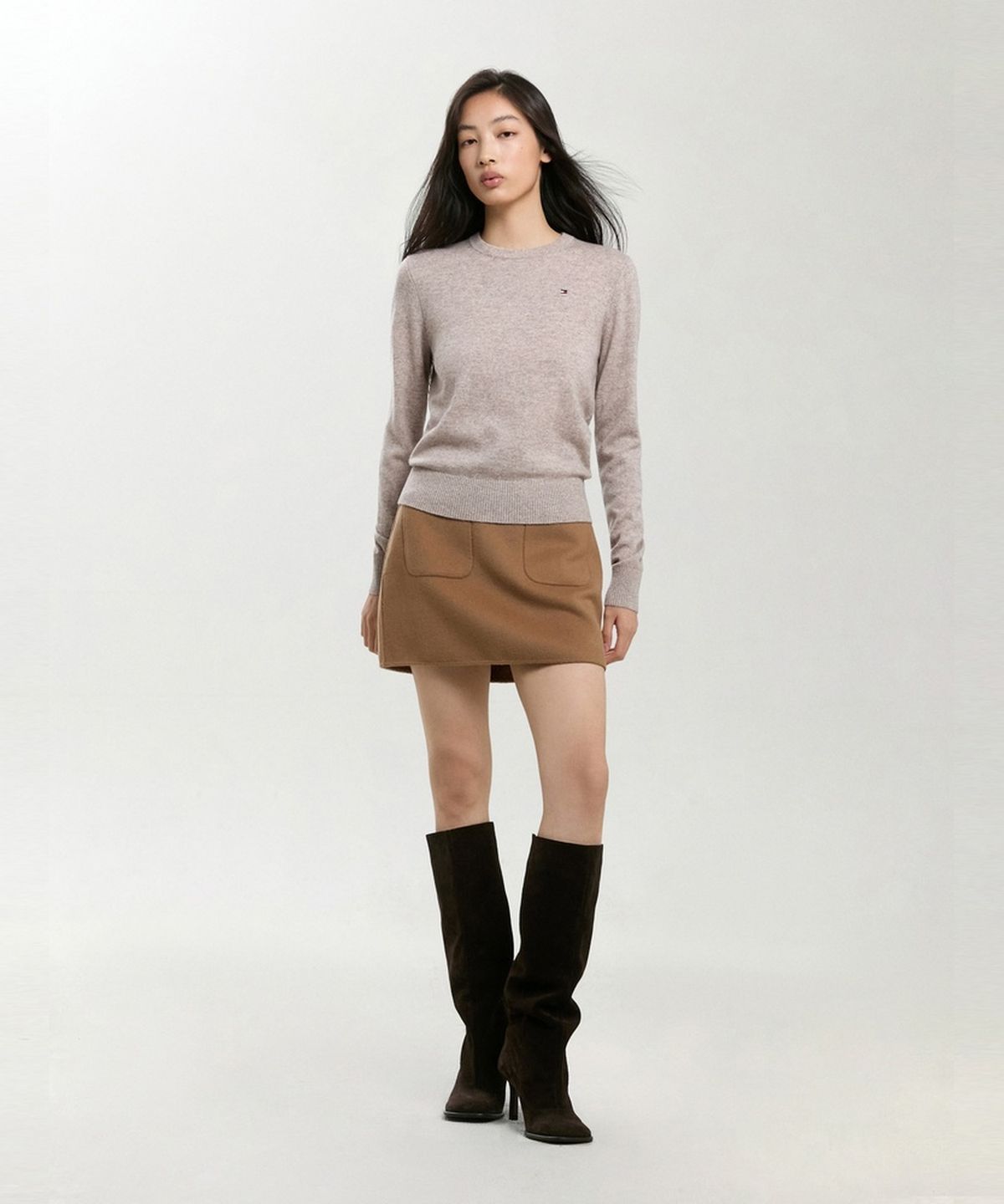 타미힐피거(TOMMY HILFIGER) 캐시미어 블렌드 크루넥 스웨터 (T22G7KTO060WT2HH0)