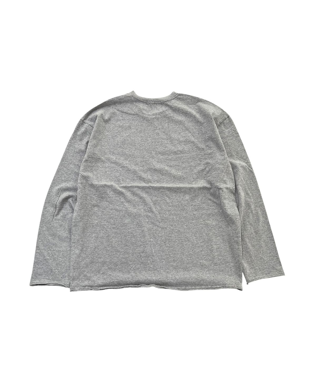 스케이터락(SK8ER ROCK) Race Patch Raw Edge T-Shirt (Melange gray)