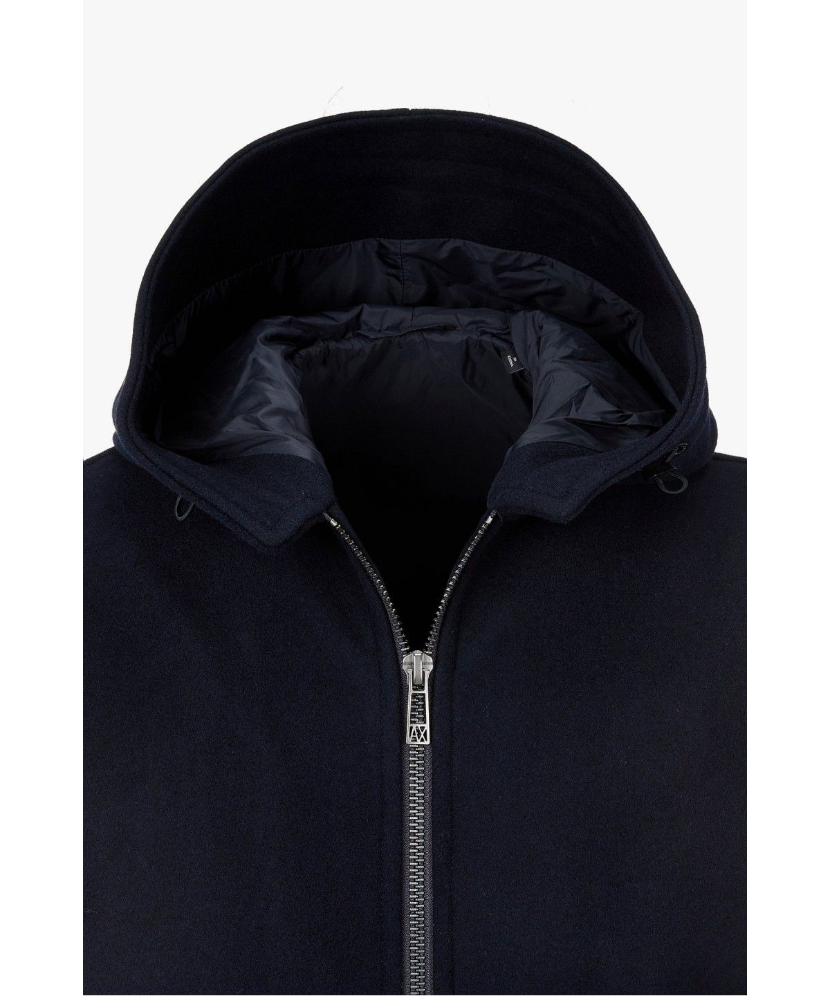 아르마니 익스체인지(ARMANI EXCHANGE) 남성 울 블렌드 투웨이 지퍼 자켓 _다크 네이비_A416310020