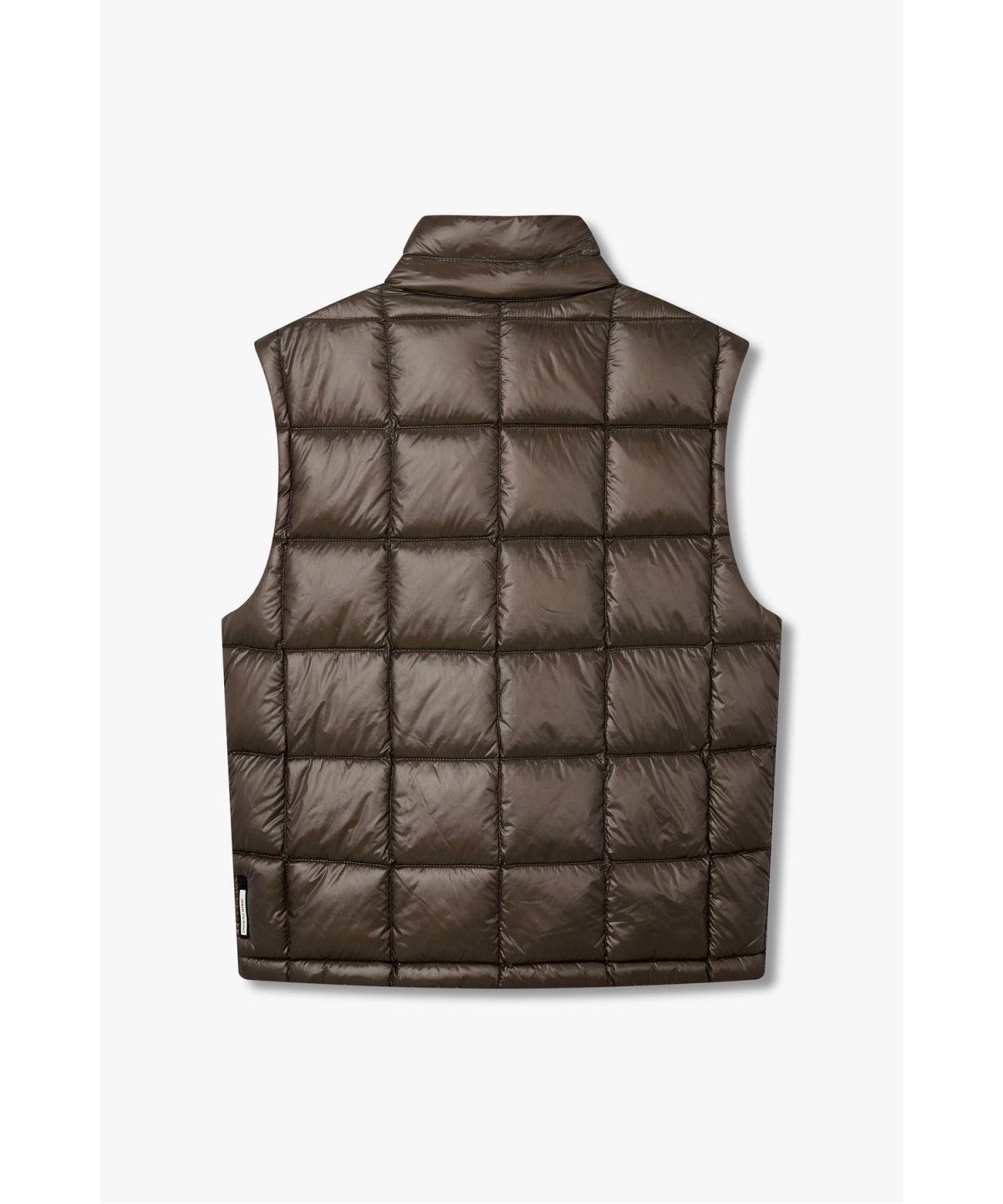 아르마니 익스체인지(ARMANI EXCHANGE) 남성 나일론 하이넥 다운 베스트 _웜 그레이_A416310022