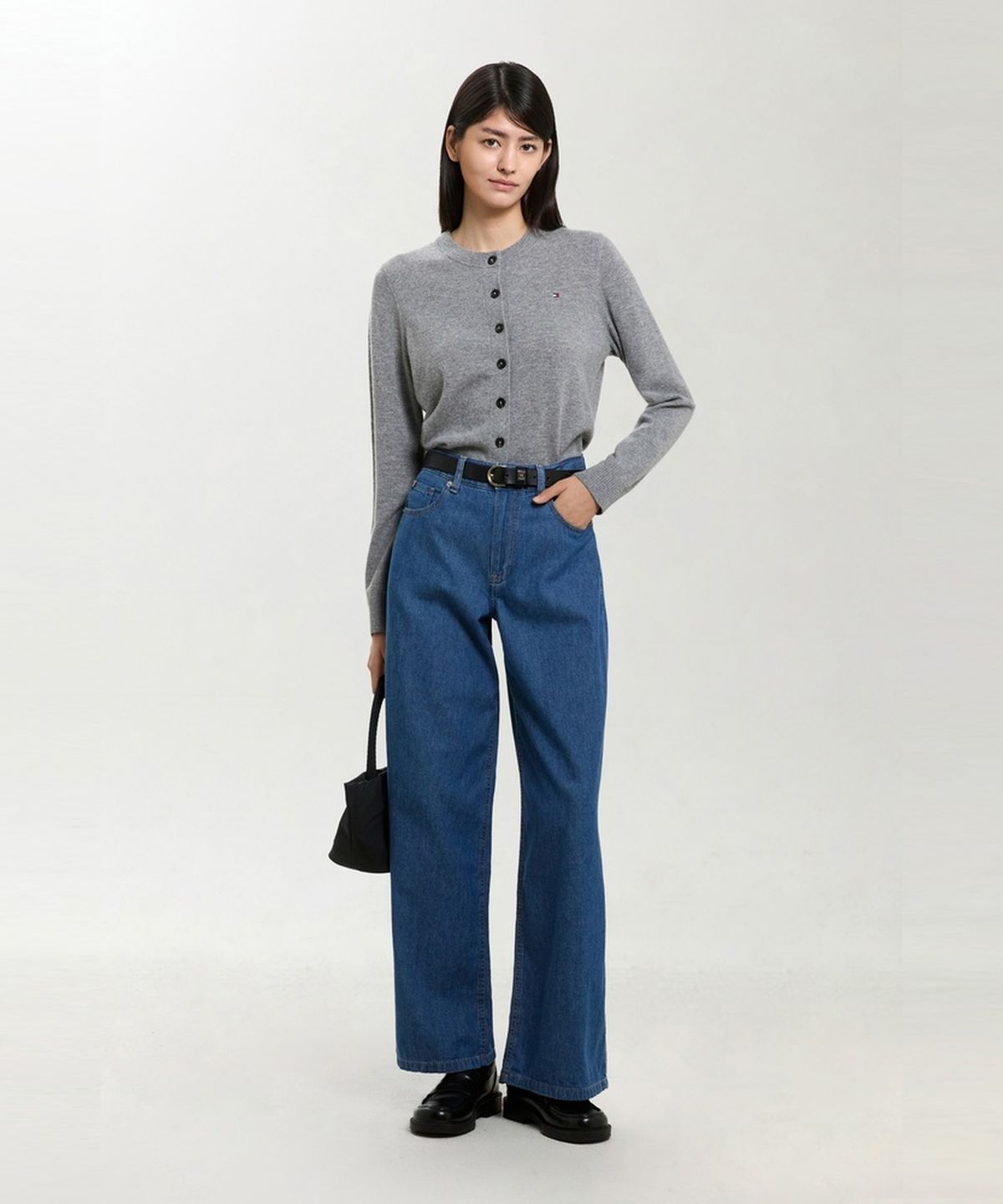 타미힐피거(TOMMY HILFIGER) 캐시미어 블렌드 클래식 가디건 (T22G7KCD060WT2P7D)