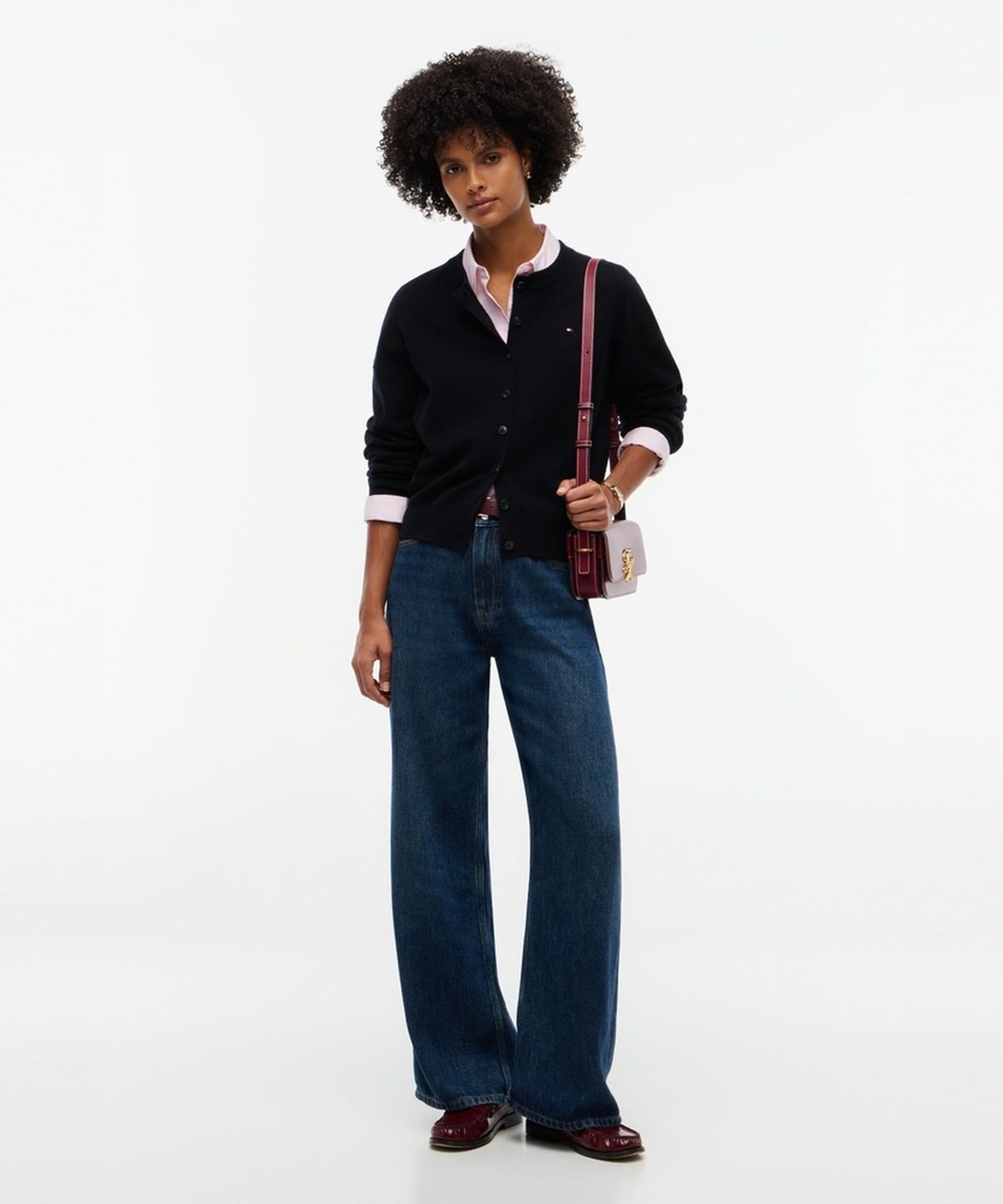 타미힐피거(TOMMY HILFIGER) 캐시미어 블렌드 클래식 가디건 (T22G7KCD060WT2BDS)