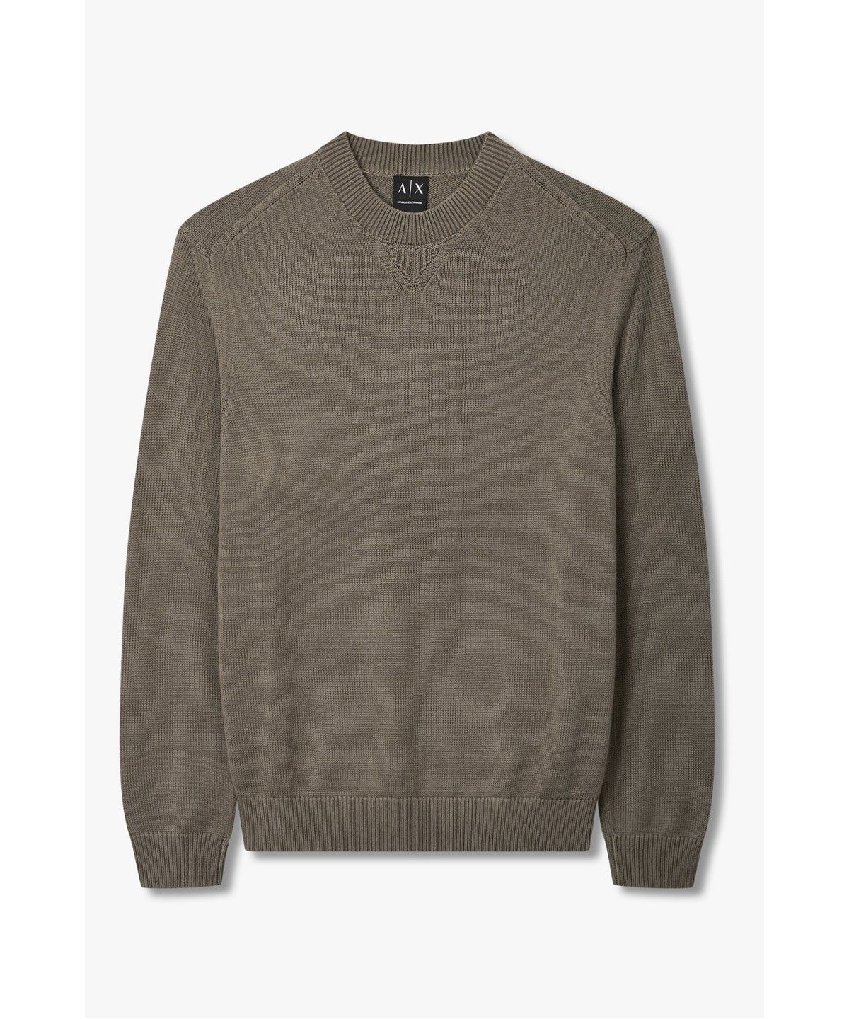 아르마니 익스체인지(ARMANI EXCHANGE) 남성 울 블렌드 크루넥 니트 풀오버 _초코_A416332002