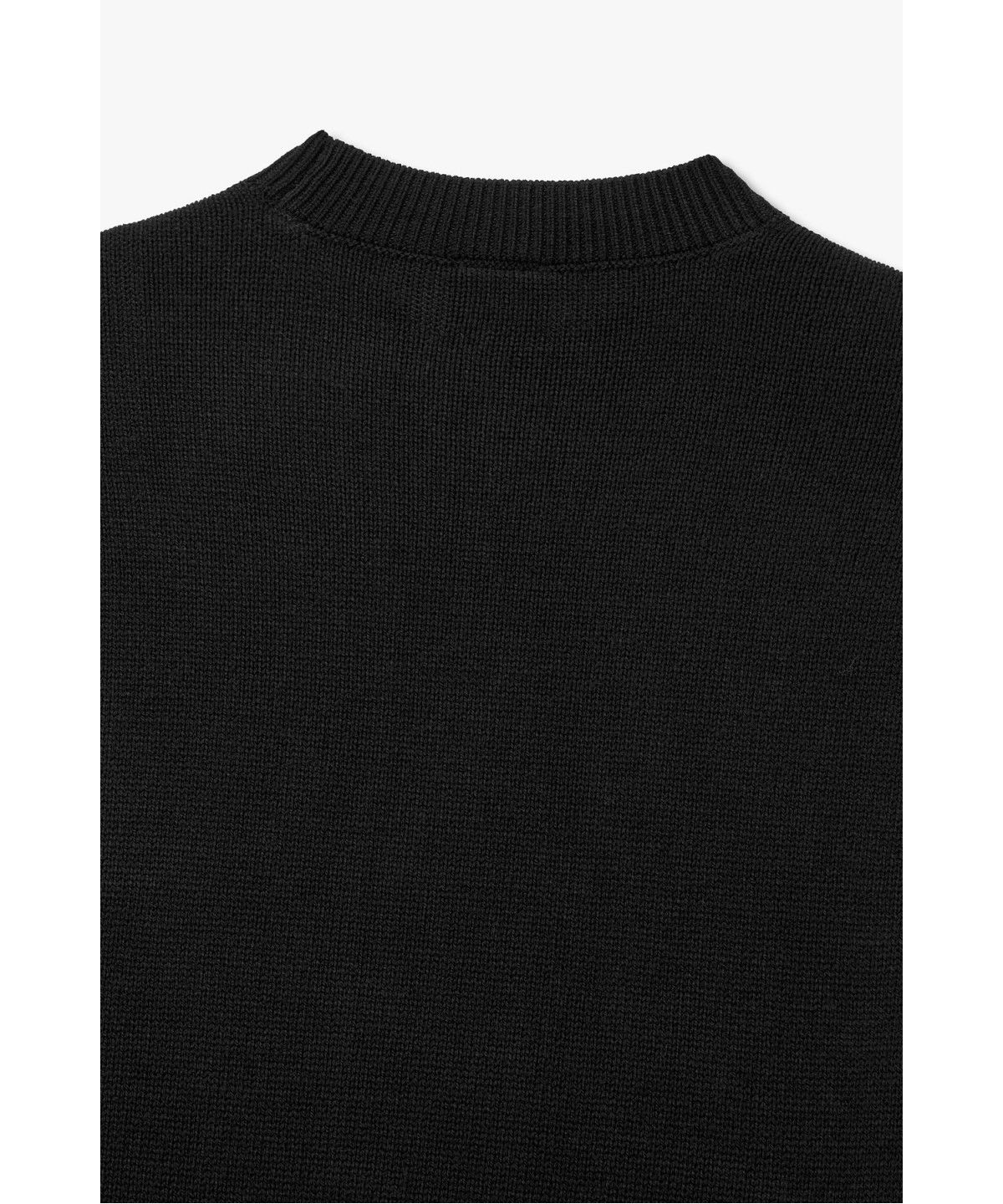 아르마니 익스체인지(ARMANI EXCHANGE) 남성 울 블렌드 크루넥 니트 풀오버 _블랙_A416332001
