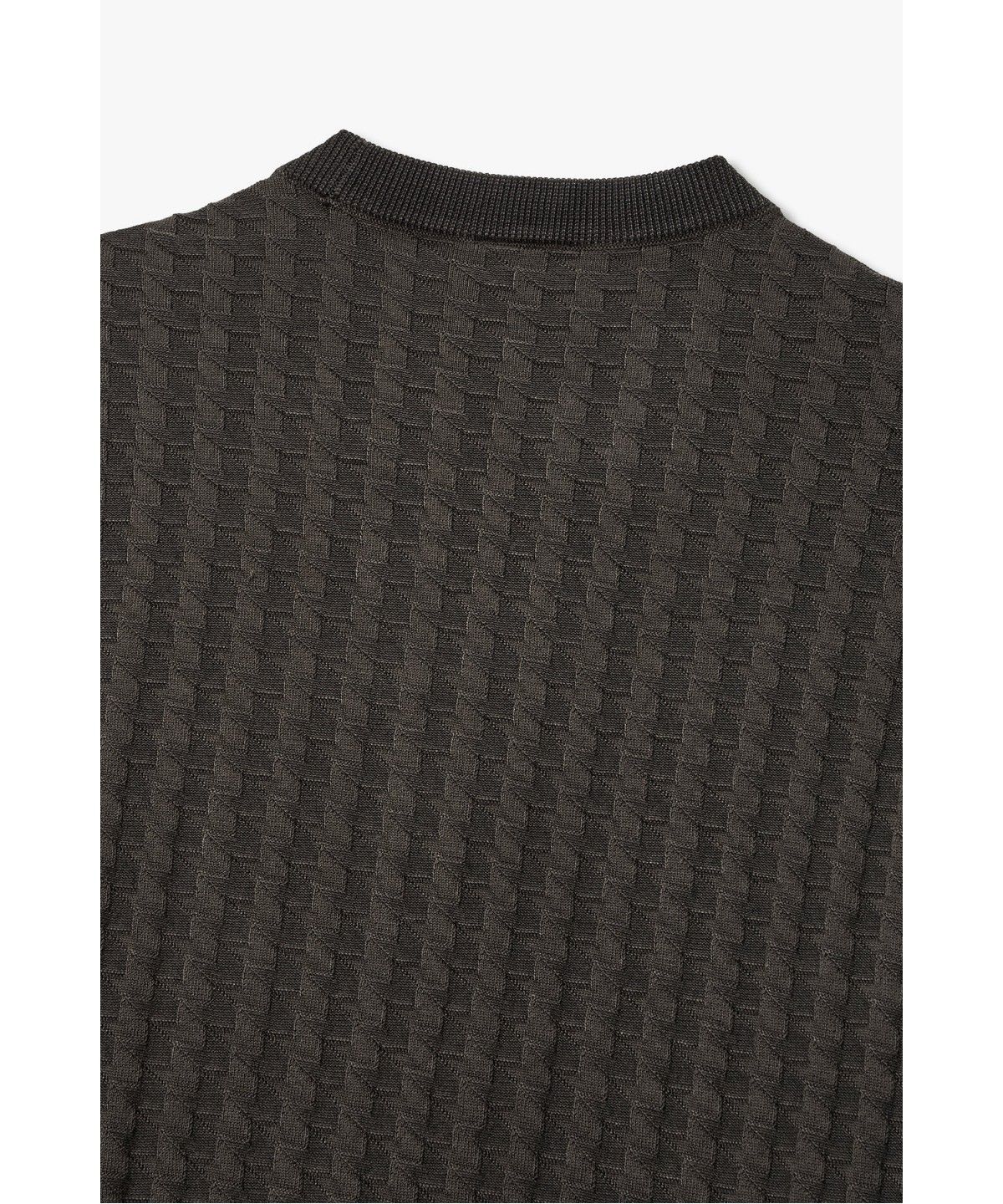 아르마니 익스체인지(ARMANI EXCHANGE) 남성 자카드 패턴 롱 슬리브 니트 _챠콜_A416332011