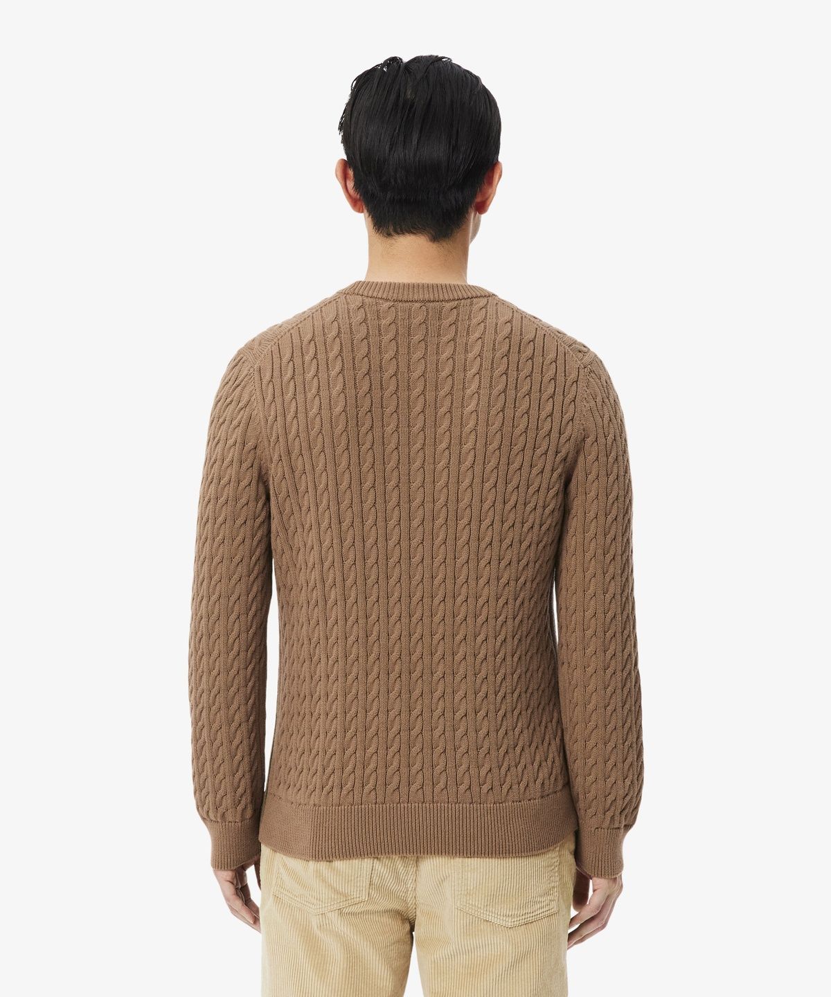 라코스테(LACOSTE) 남성 코튼 케이블 크루넥 풀오버 AH7627-56N UQW