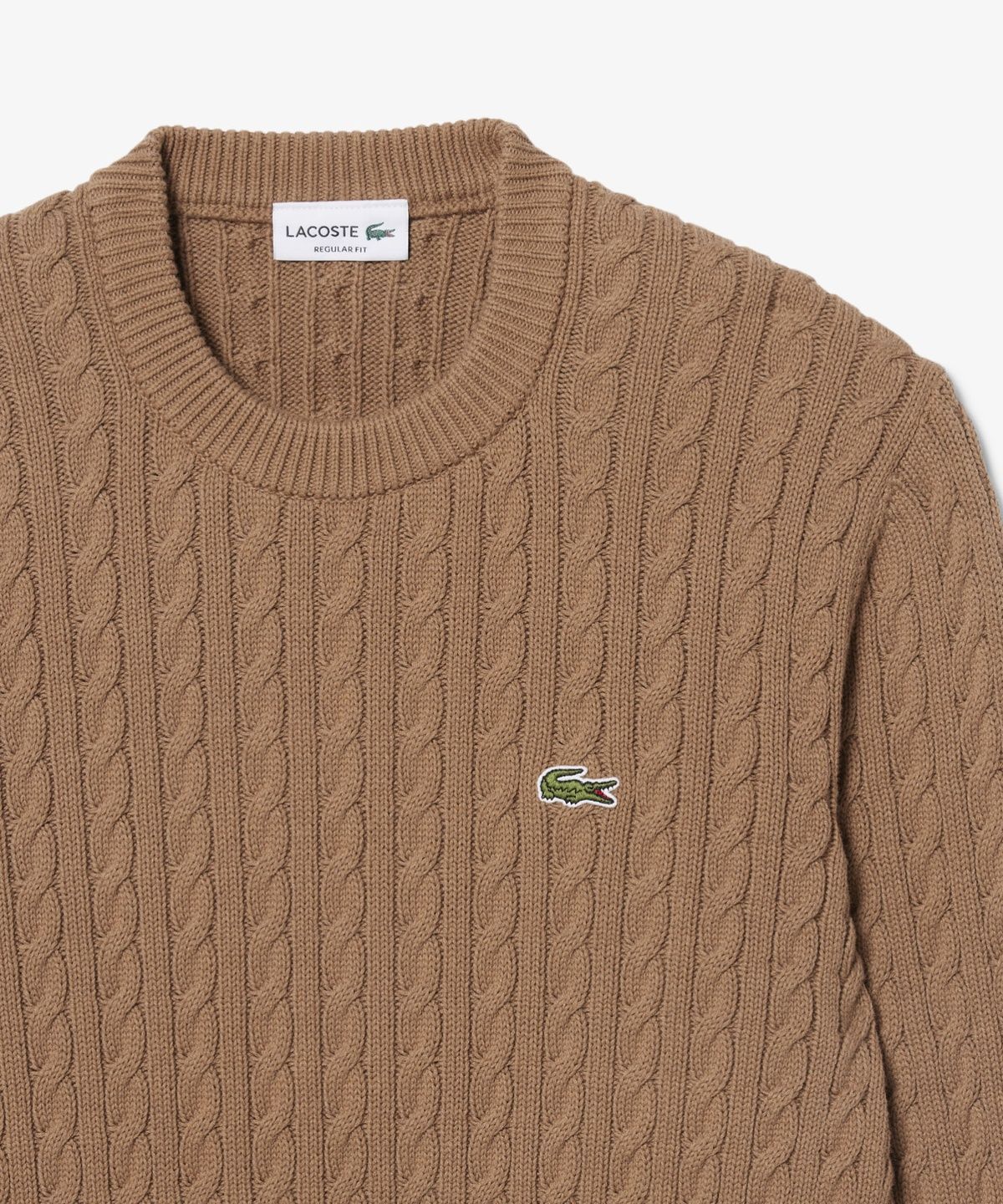 라코스테(LACOSTE) 남성 코튼 케이블 크루넥 풀오버 AH7627-56N UQW