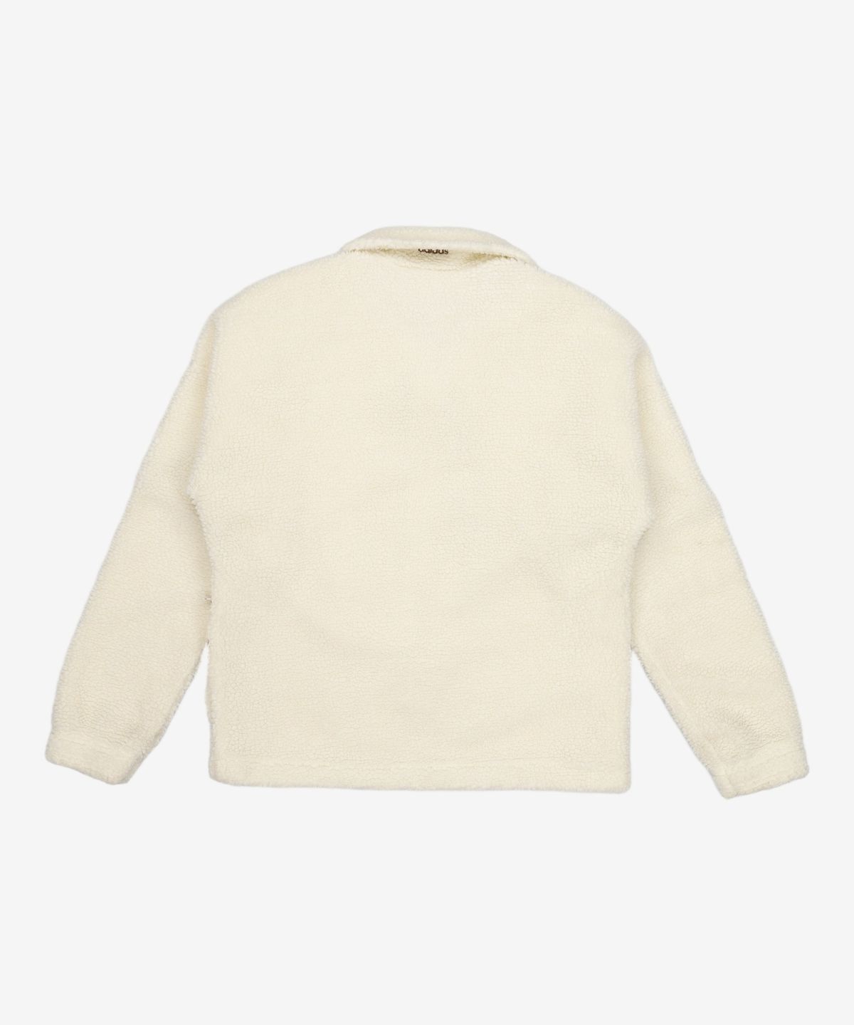 아디다스(ADIDAS) 빅 트레포일 쉐르파 재킷 - 화이트:브라운 / HR3181 S