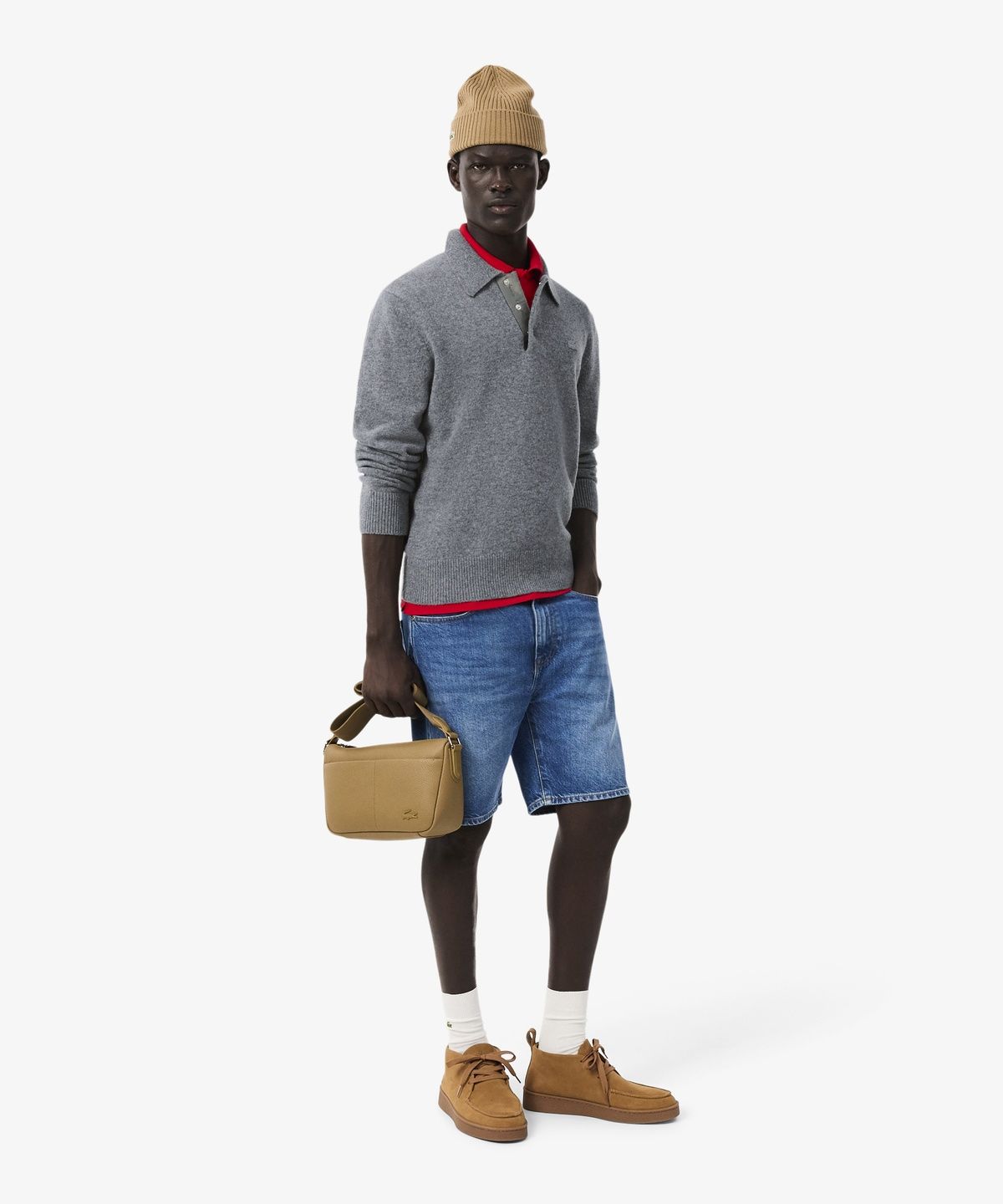 라코스테(LACOSTE) 남성 스냅버튼 스웨터 폴로셔츠 AH8593-56N UWC