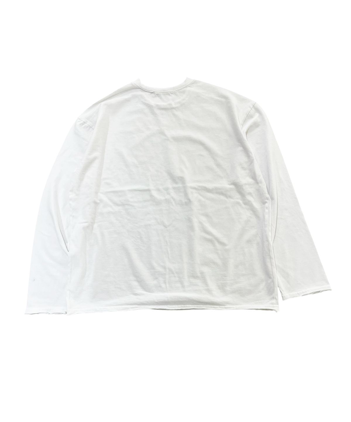 스케이터락(SK8ER ROCK) Race Patch Raw Edge T-Shirt (White)