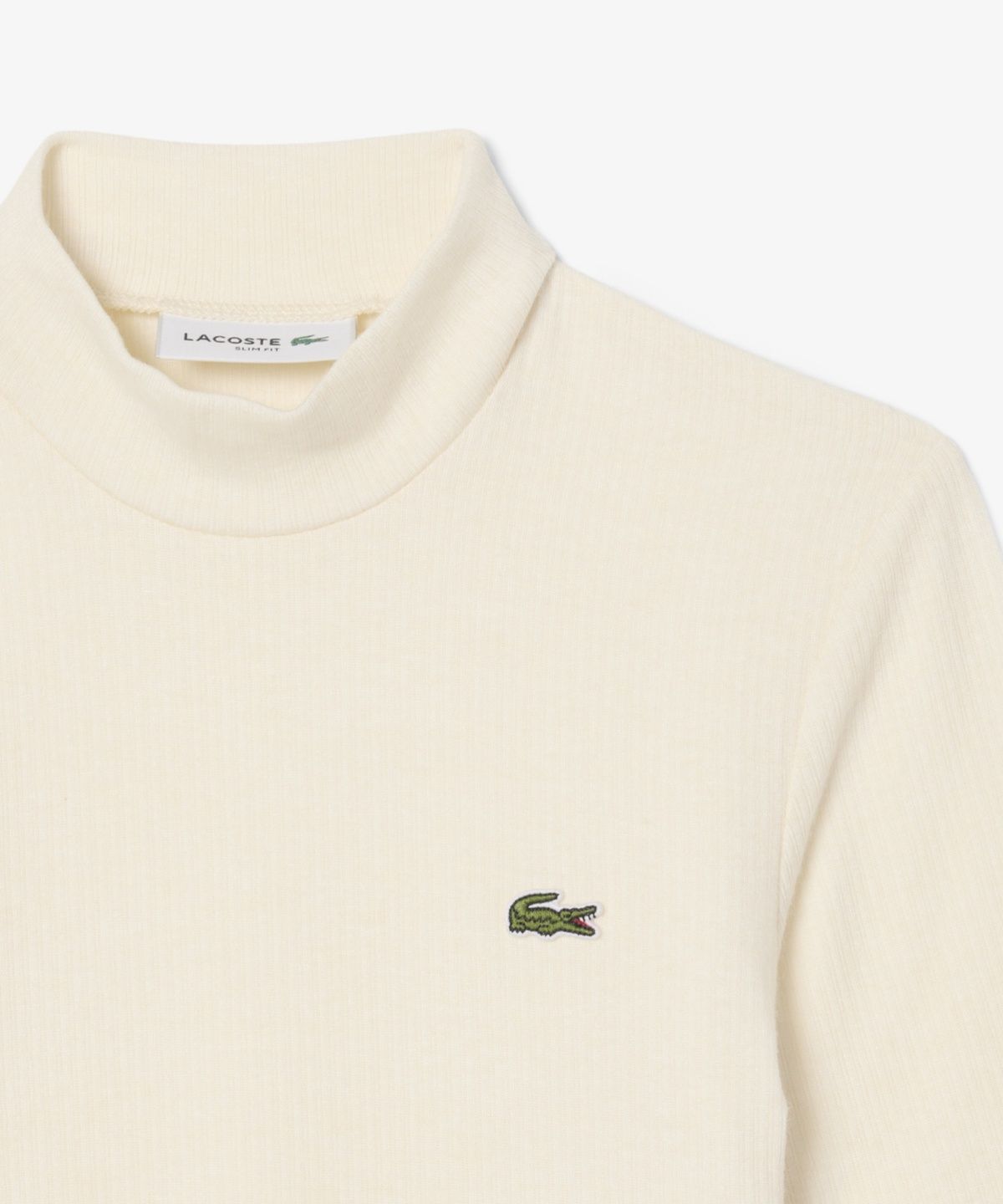 라코스테(LACOSTE) 여성 울혼방 반팔 모크넥 티셔츠 TF8338-56N XFJ