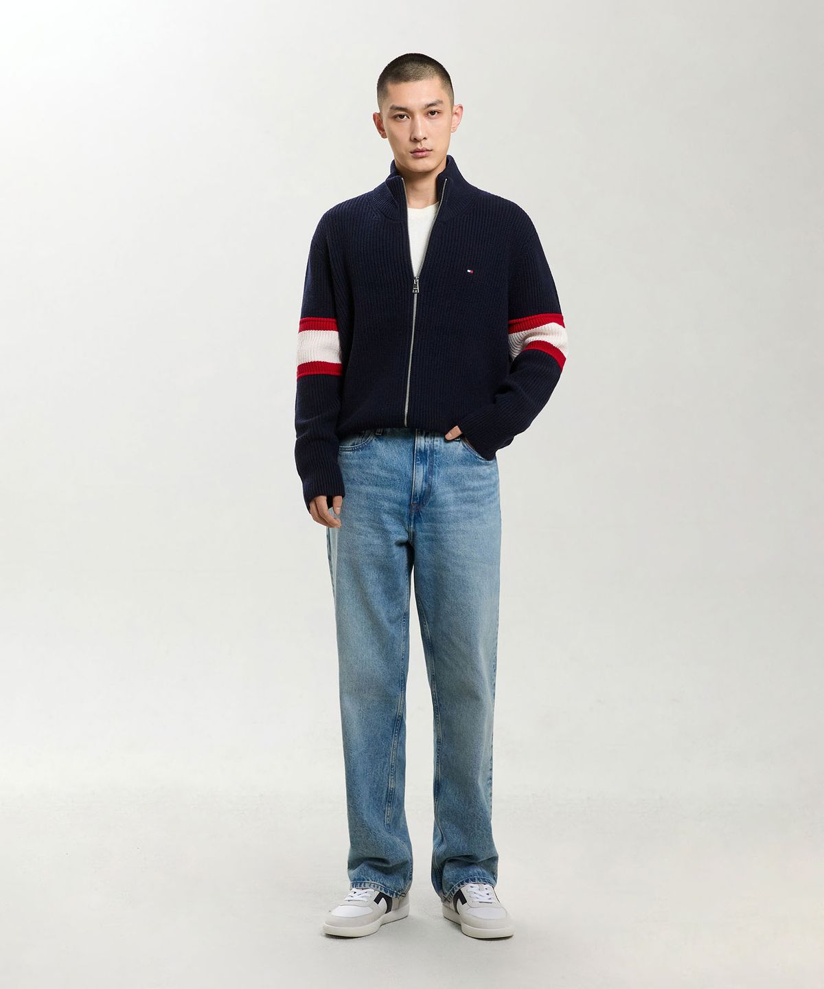 타미힐피거(TOMMY HILFIGER) 에슬레저 집업 가디건 (T12G7KCD200MT1DW5)