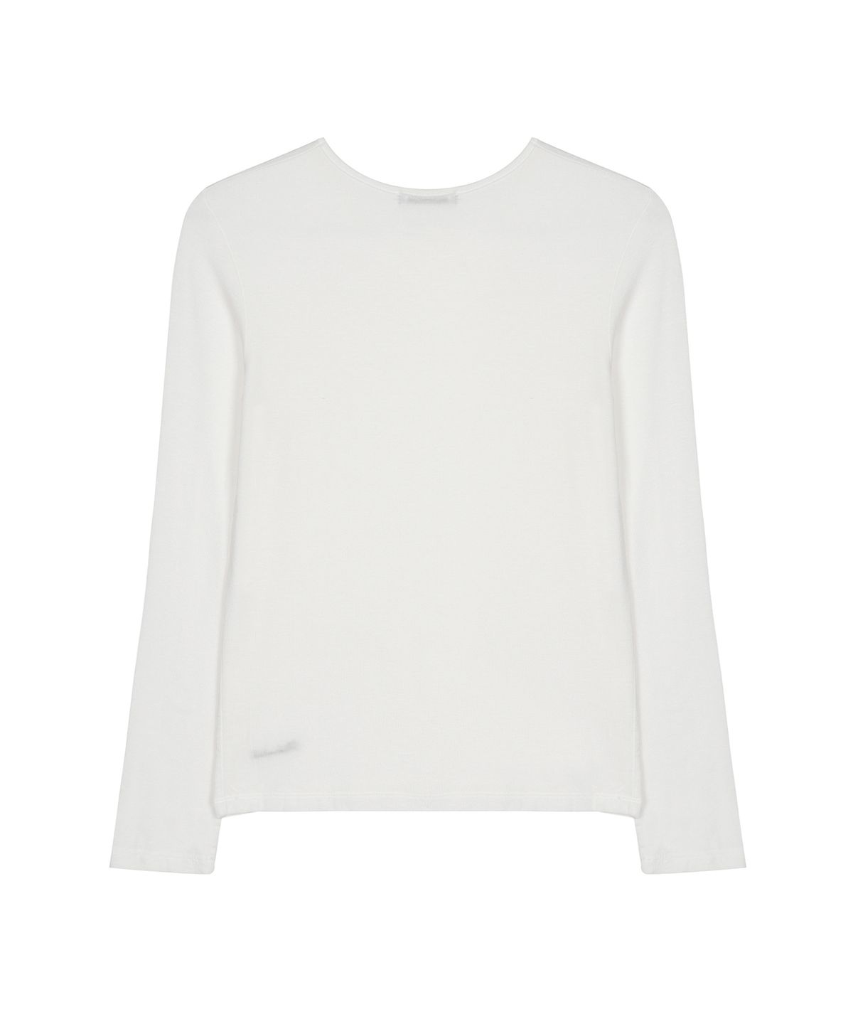 닉앤니콜(NICK&NICOLE) SHEER ROUND LONG SLEEVE TOP_IVORY