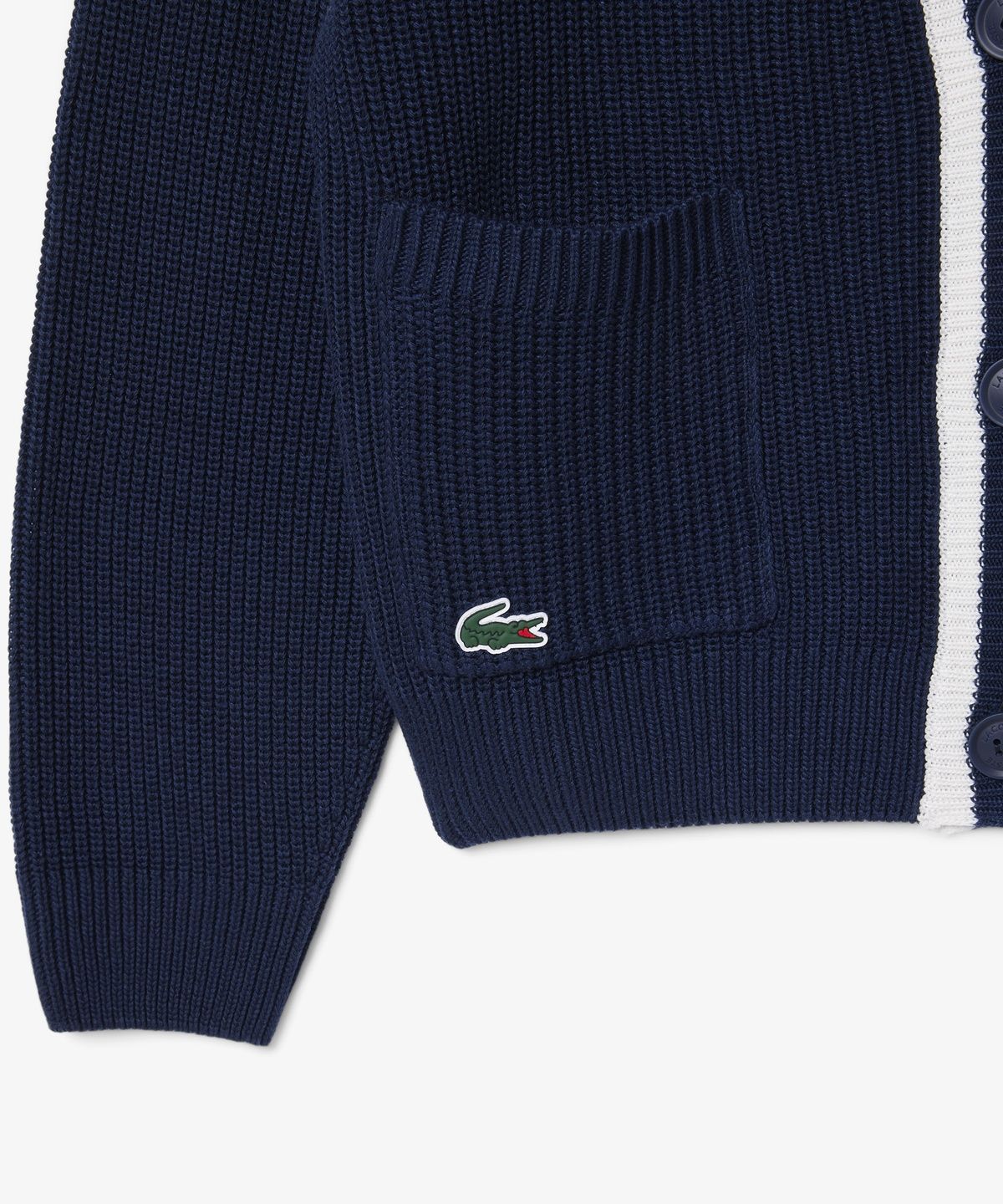 라코스테(LACOSTE) 여성 골프 조직감 버튼 가디건 AF6789-56N HHW