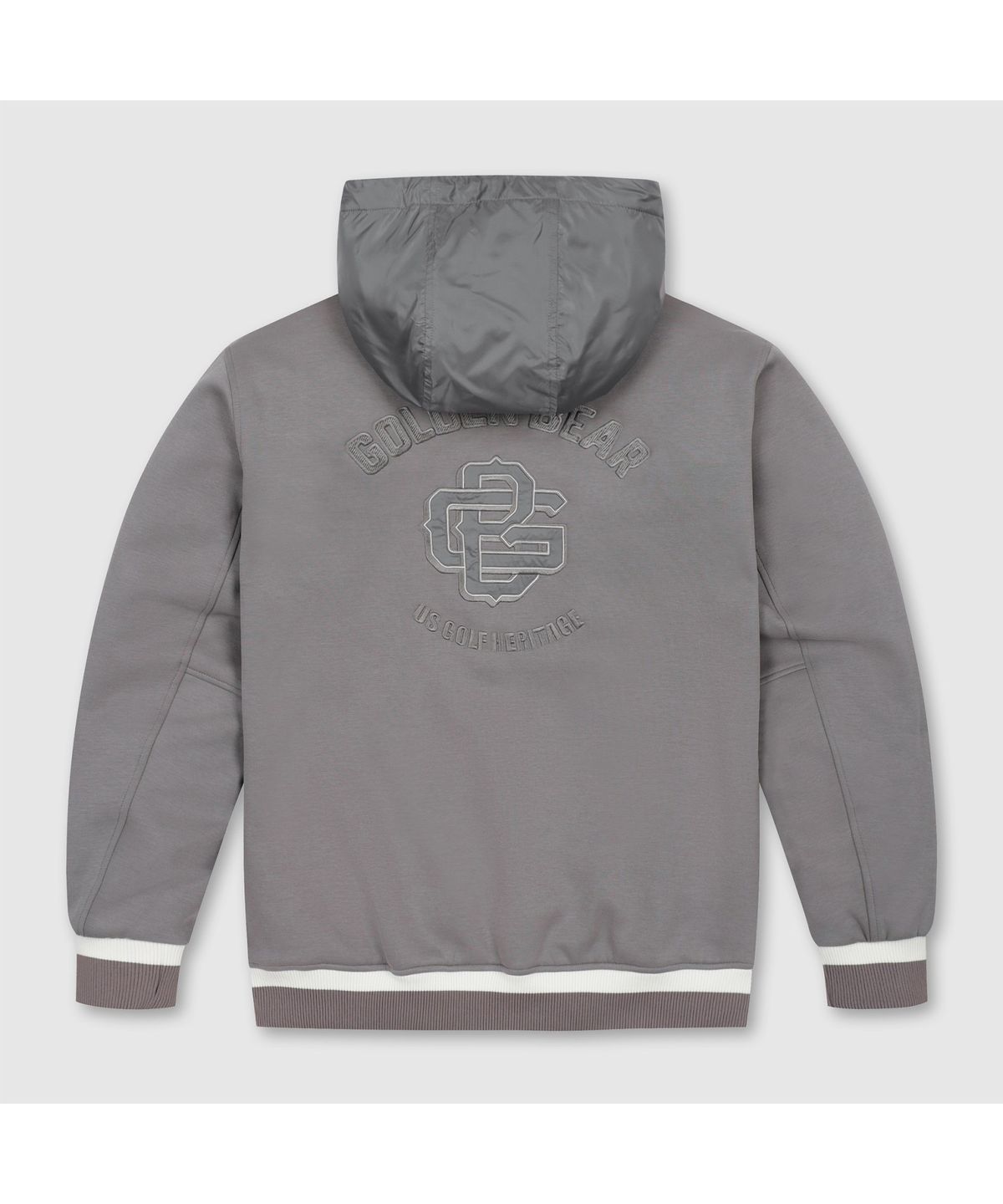 골든베어(GOLDEN BEAR) (남성) Ponte Woven Hybrid Hood Zip-up G4UAW26004GYX