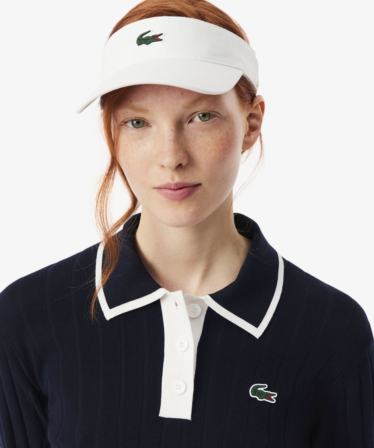 라코스테(LACOSTE) 여성 골프 조직감 폴로 스웨터 AF8544-56N HHW