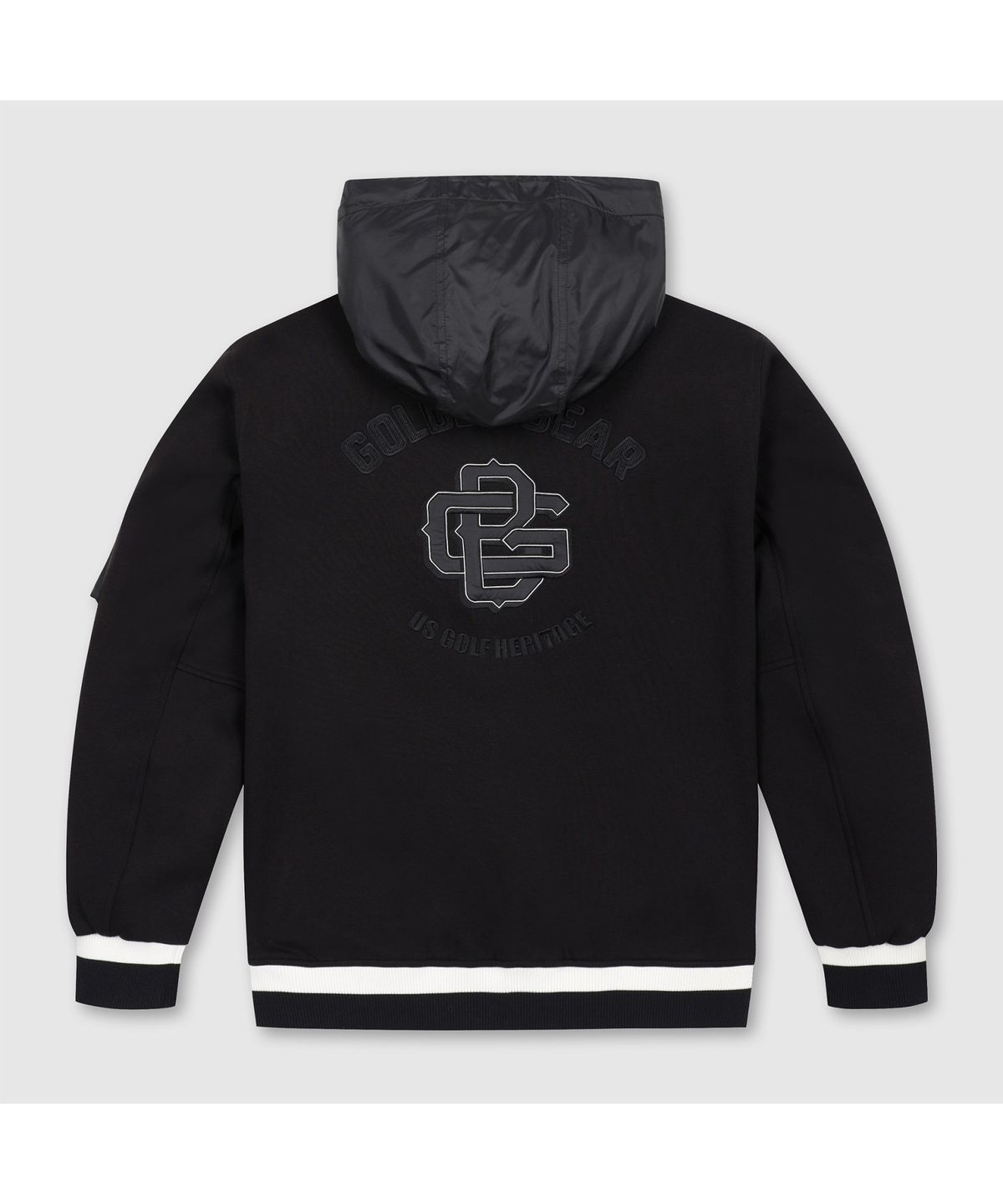 골든베어(GOLDEN BEAR) (남성) Ponte Woven Hybrid Hood Zip-up G4UAW26004BKX
