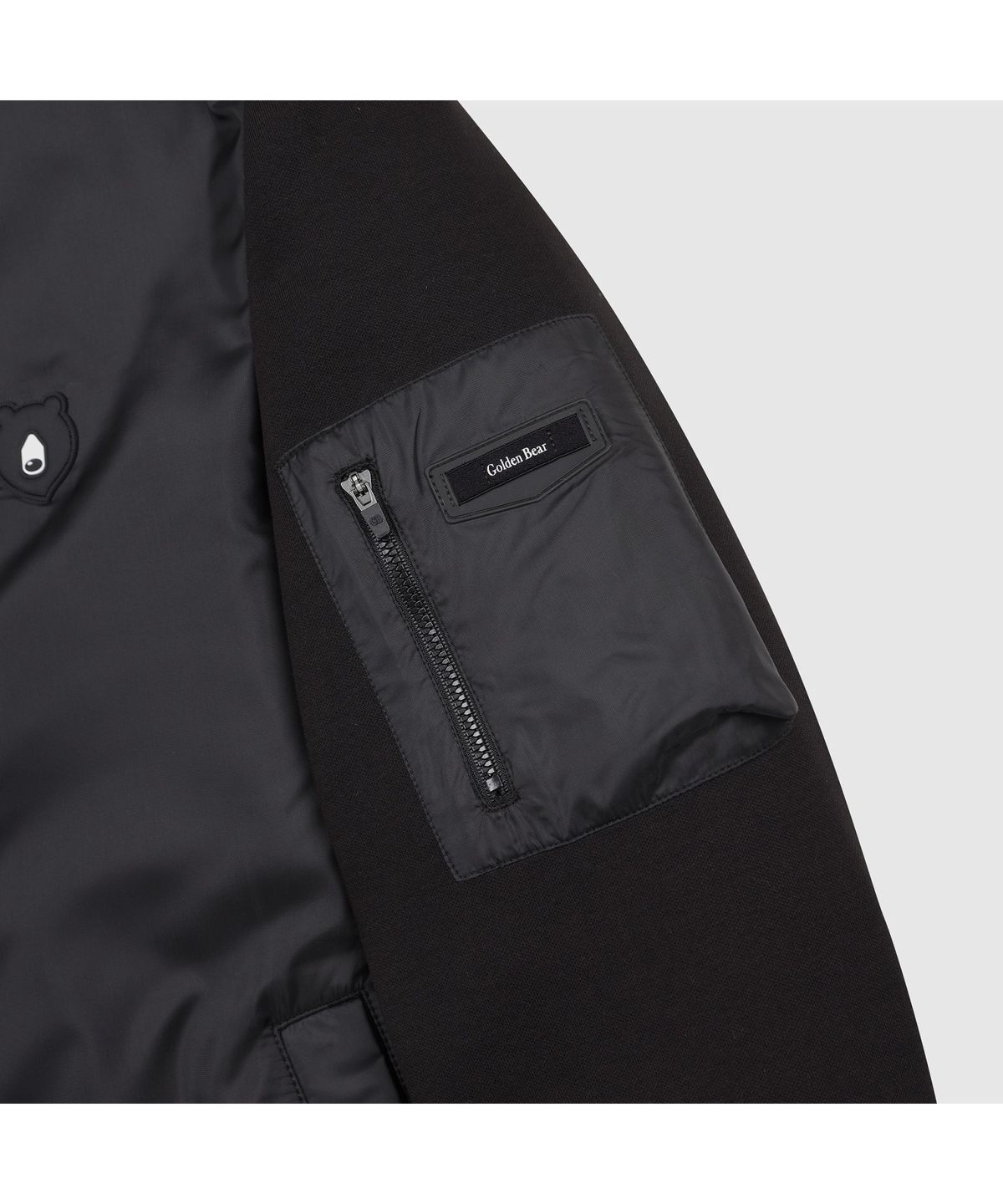 골든베어(GOLDEN BEAR) (남성) Ponte Woven Hybrid Hood Zip-up G4UAW26004BKX