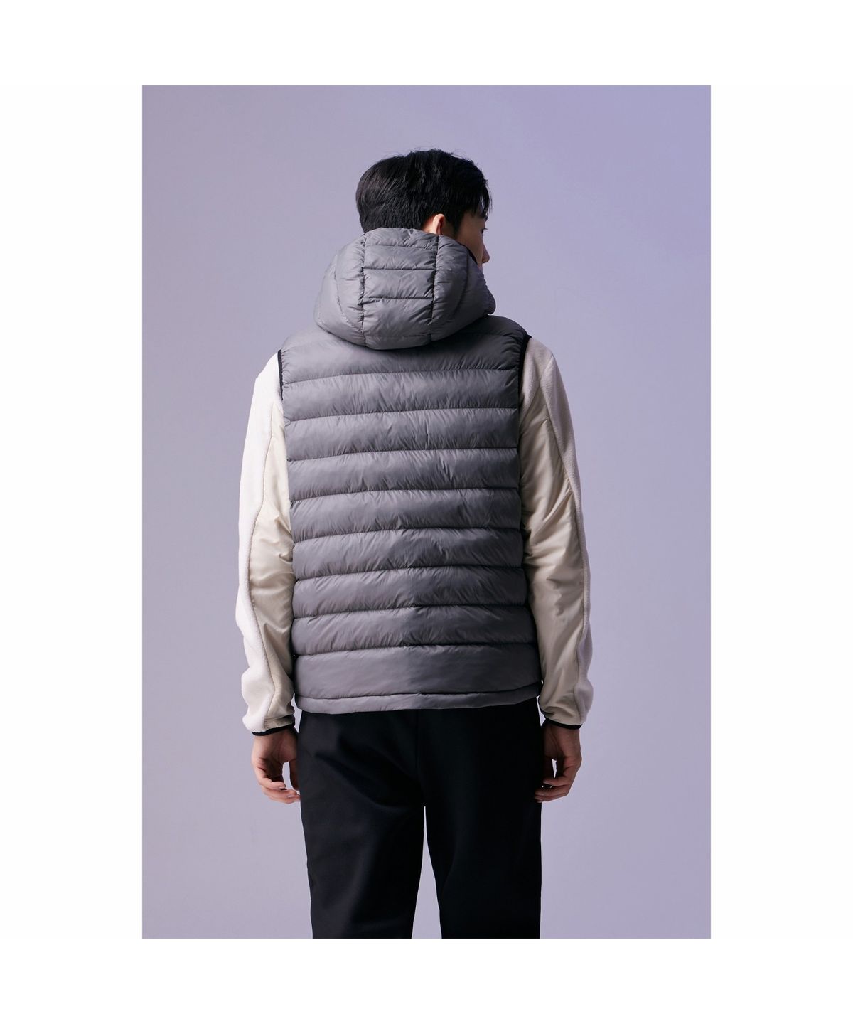 골든베어(GOLDEN BEAR) (남성) Light-weight Padded Hood Vest G4VAW26501GYX
