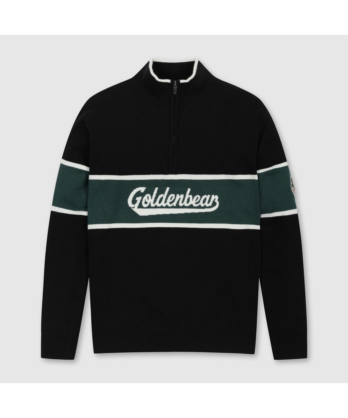 골든베어(GOLDEN BEAR) (남성) Half Zip Border Pullover G4WAW26201BKX