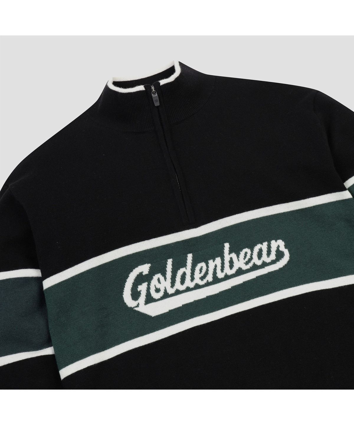 골든베어(GOLDEN BEAR) (남성) Half Zip Border Pullover G4WAW26201BKX