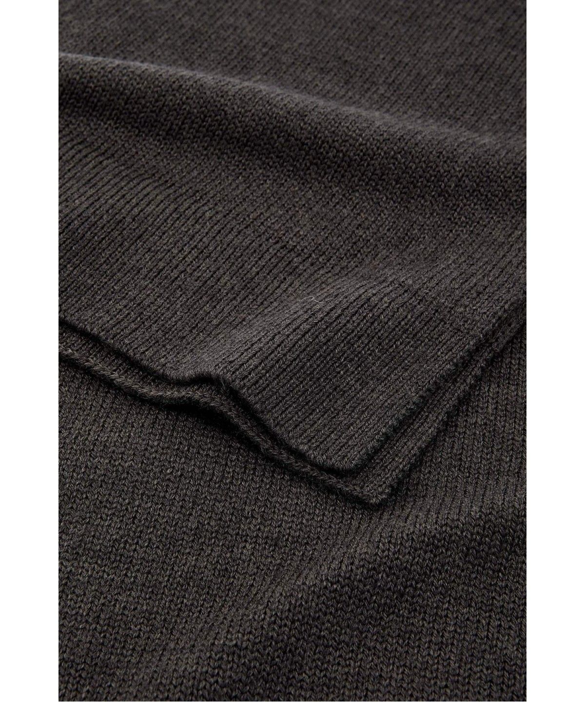 아르마니 익스체인지(ARMANI EXCHANGE) 남성 로고 라벨 니트 스카프 _멜란지 그레이_A416376001