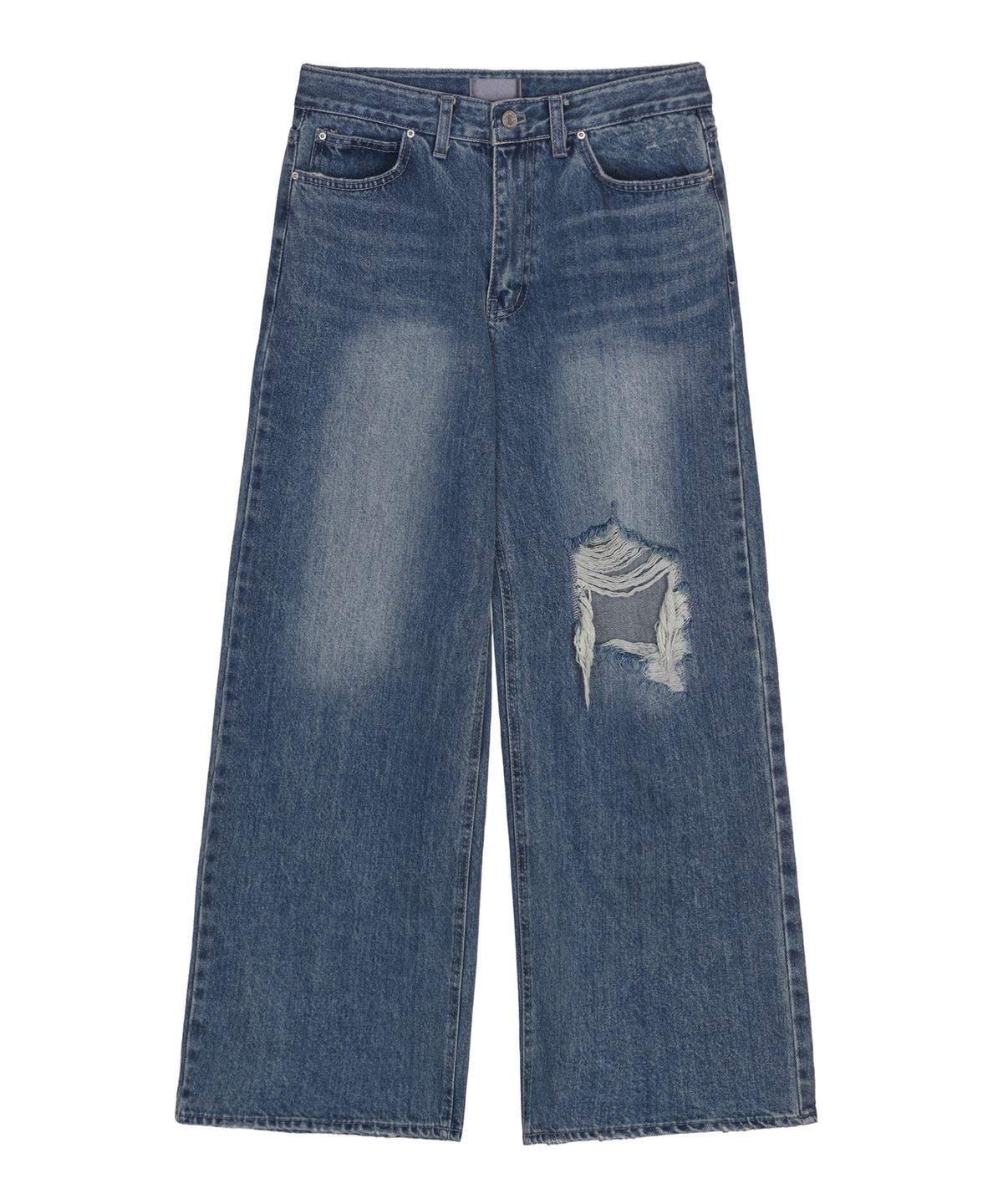 닉앤니콜(NICK&NICOLE) VINTAGE WASHED WIDE DENIM PANTS_BLUE