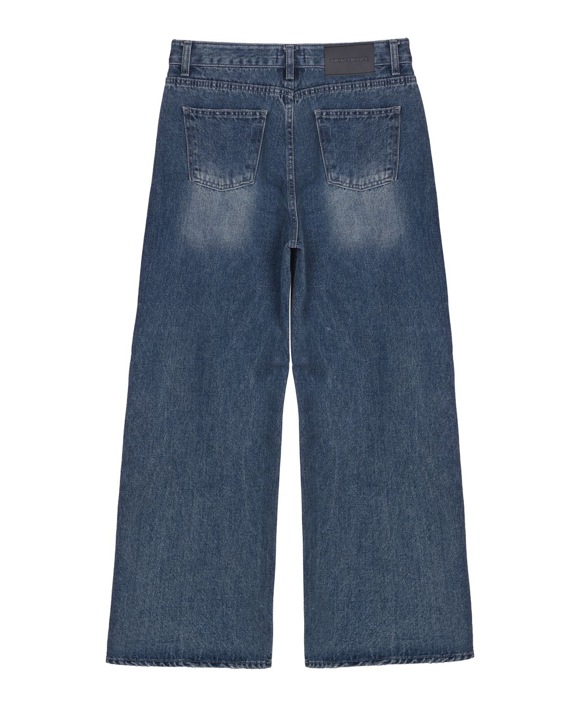 닉앤니콜(NICK&NICOLE) VINTAGE WASHED WIDE DENIM PANTS_BLUE