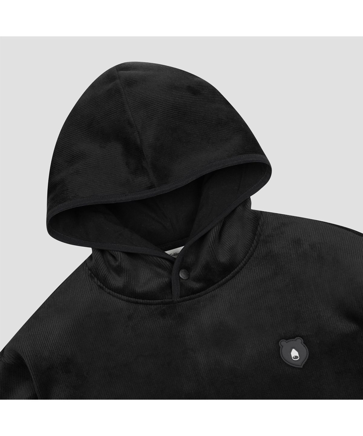 골든베어(GOLDEN BEAR) (남성) Jersey Corduroy Hood Pullover G4TAW26205BKX