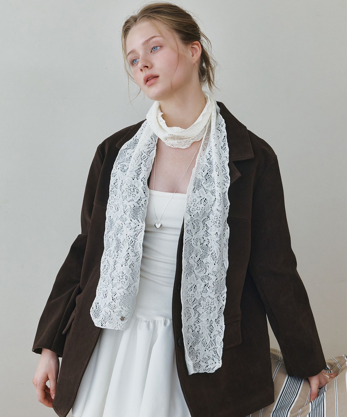 앵브록스(ENGBROX) petal lace scarf