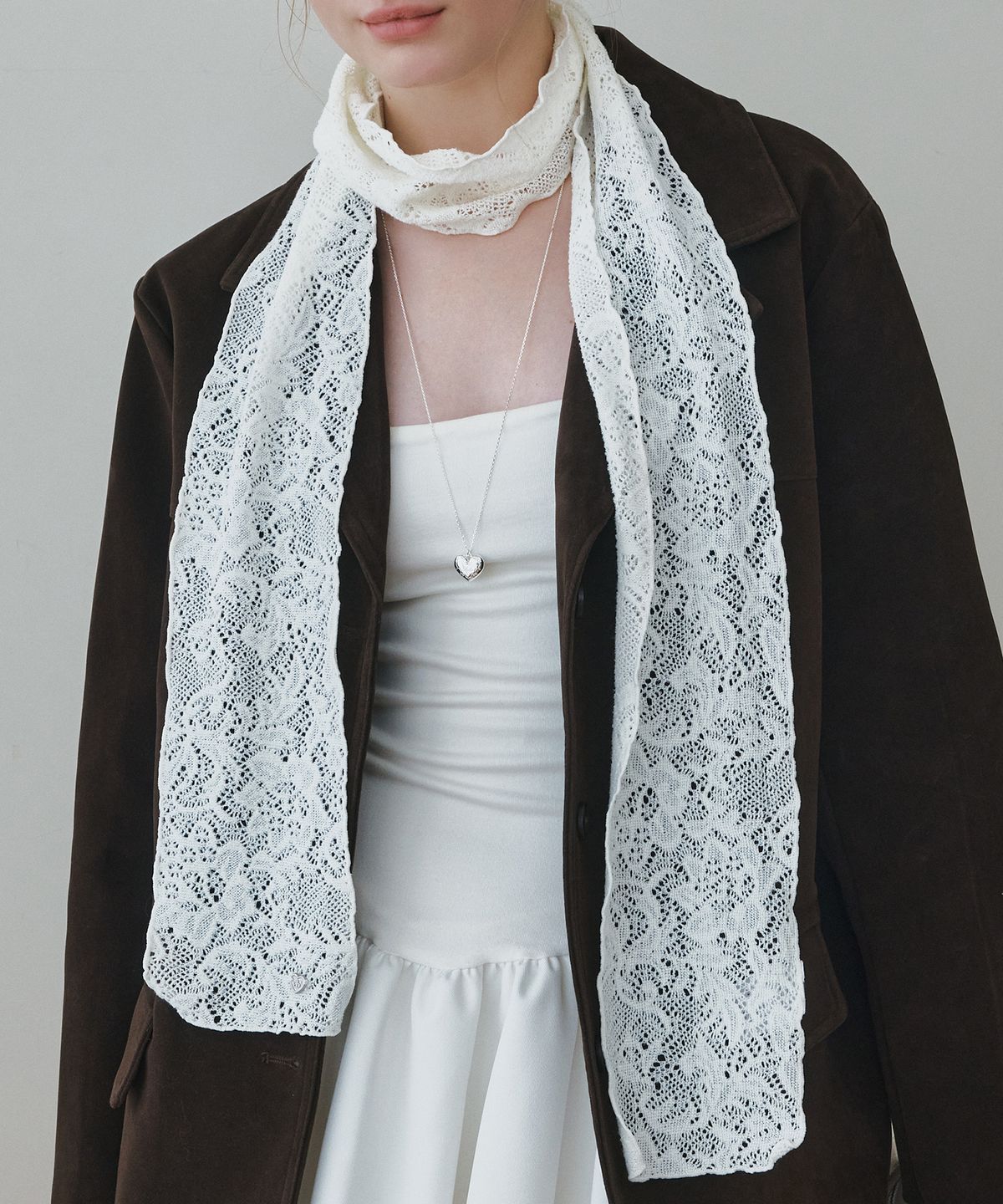 앵브록스(ENGBROX) petal lace scarf