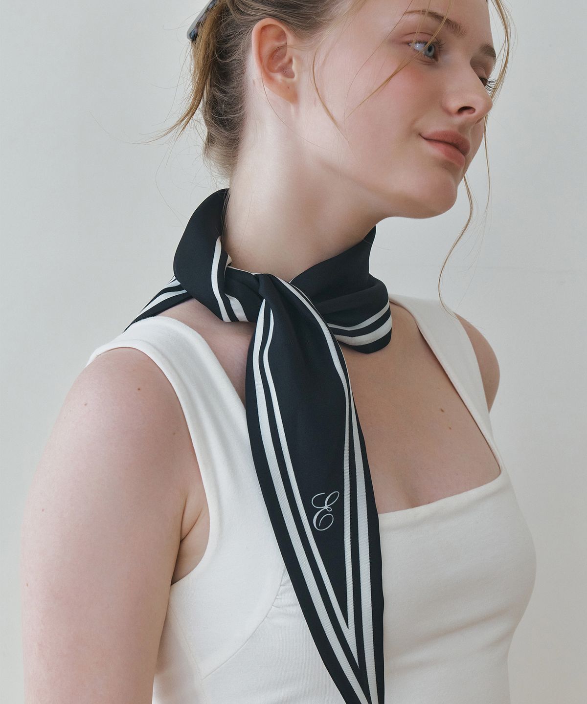앵브록스(ENGBROX) hazel mood silk scarf_2 colors