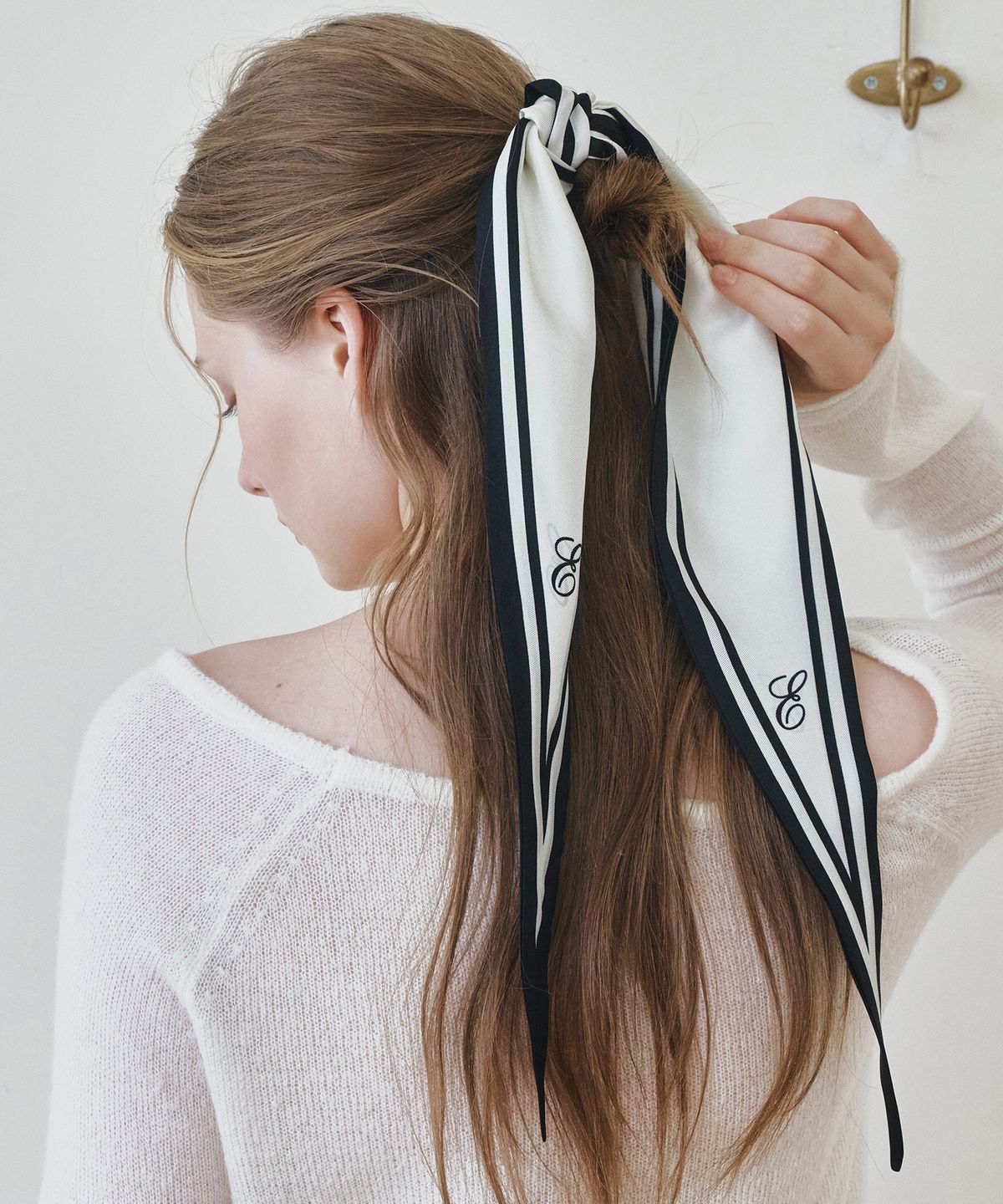 앵브록스(ENGBROX) hazel mood silk scarf_2 colors