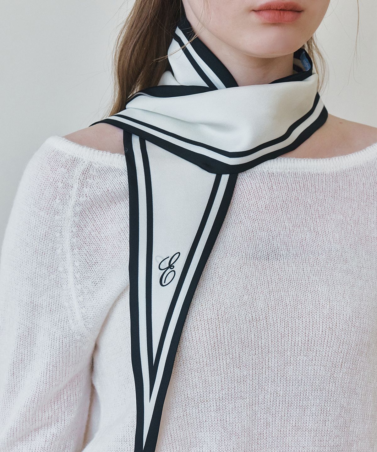 앵브록스(ENGBROX) hazel mood silk scarf_2 colors
