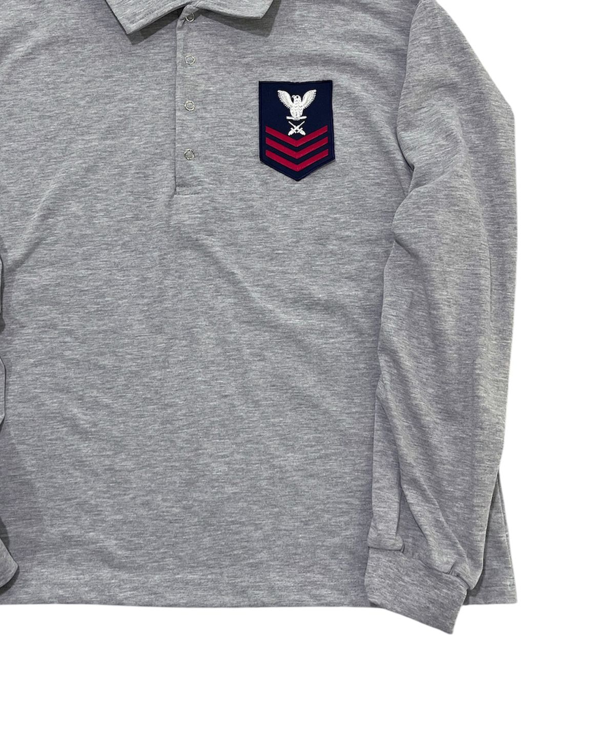 스케이터락(SK8ER ROCK) Army Patch Polo Shirt (Melange gray)