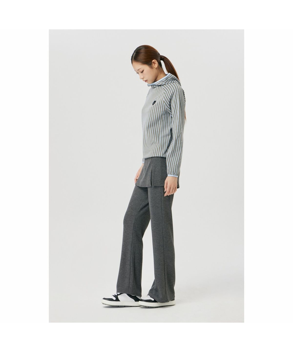 골든베어(GOLDEN BEAR) (여성) Wrapped Skirt Jersey Pants (SET UP) G5PAW26204DGX