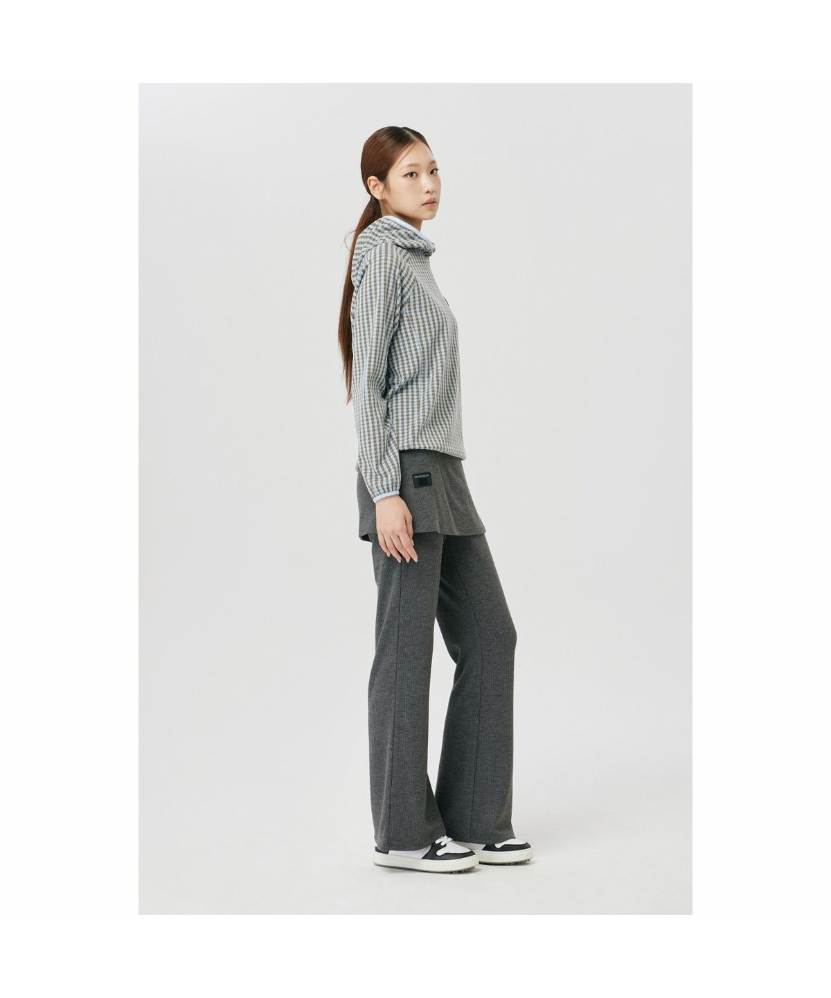 골든베어(GOLDEN BEAR) (여성) Wrapped Skirt Jersey Pants (SET UP) G5PAW26204DGX