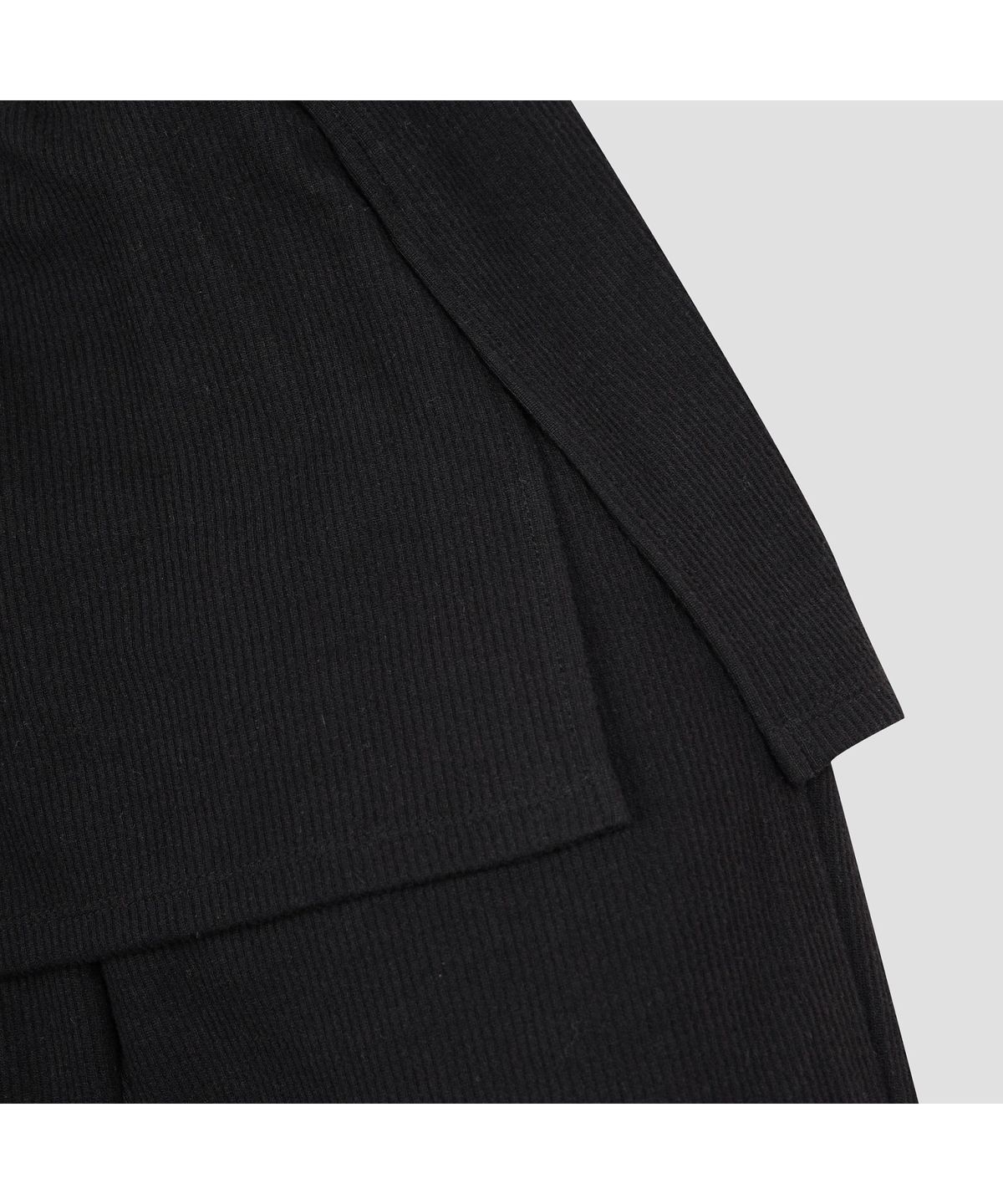 골든베어(GOLDEN BEAR) (여성) Wrapped Skirt Jersey Pants (SET UP) G5PAW26204BKX