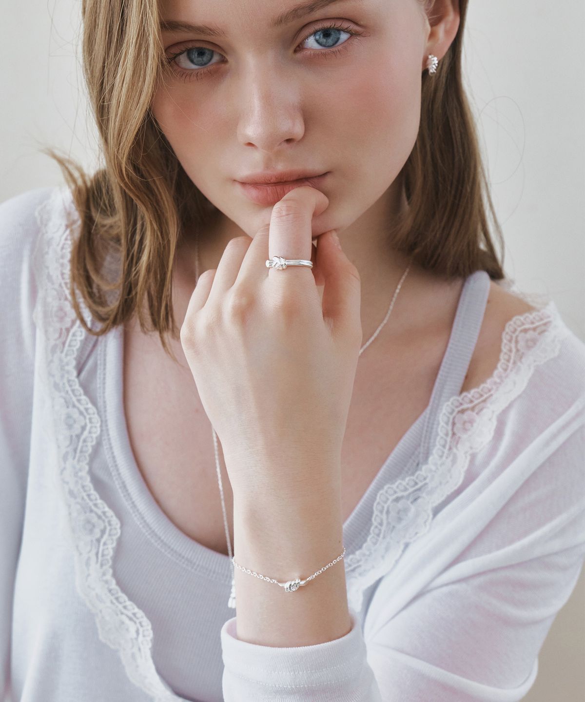 앵브록스(ENGBROX) heart knot bracelet