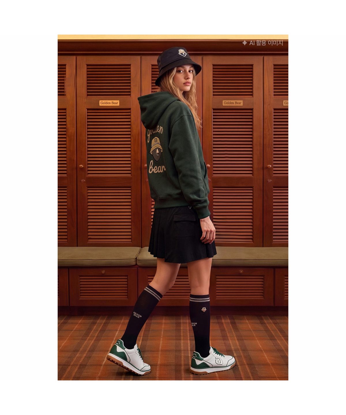 골든베어(GOLDEN BEAR) (여성) Half Pleats Culotte G5KCW26201BKX
